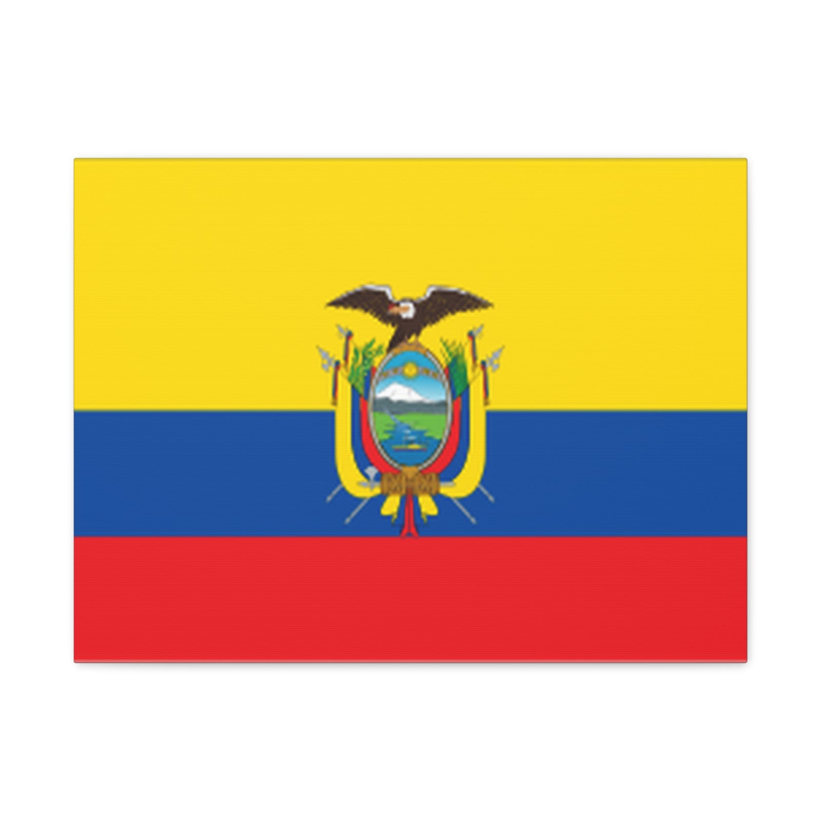 Ecuador Country Flag Canvas Vibrant Wall Art Unframed Home Decor-Express Your Love Gifts