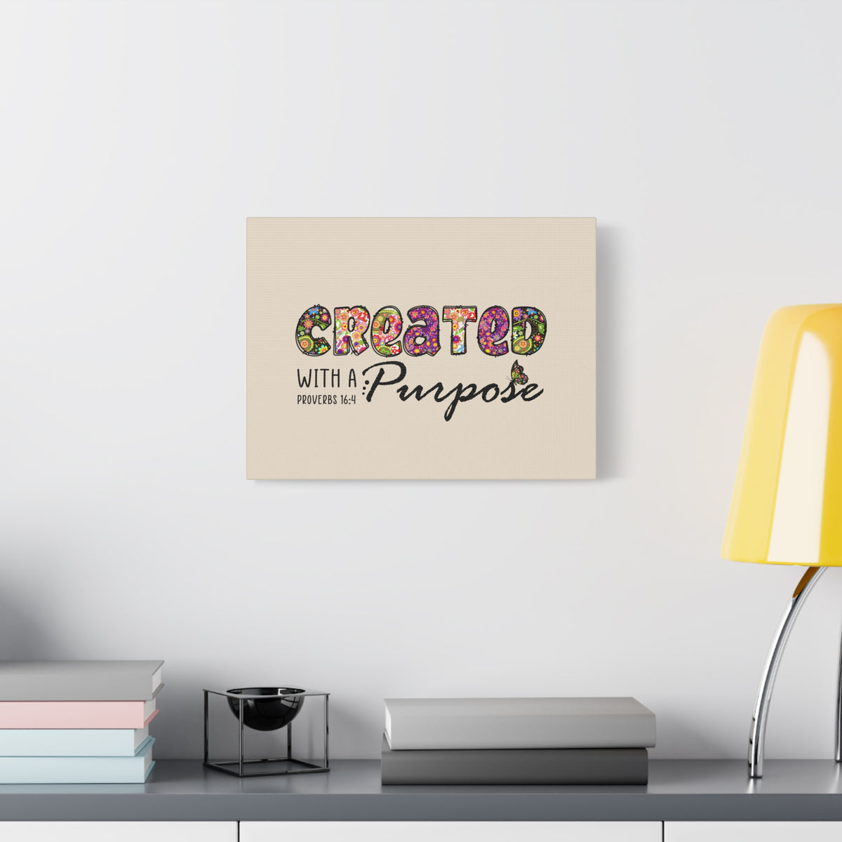 Scripture Walls With A Purpose Proverbs 16:4 Bible Verse Canvas Christian Wall Art Ready to Hang-Express Your Love Gifts