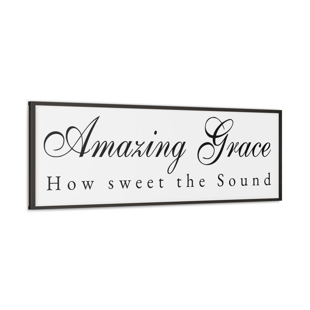 Scripture Walls Amazing Grace White Bible Verse Canvas Christian Wall Art Ready to Hang Unframed-Express Your Love Gifts