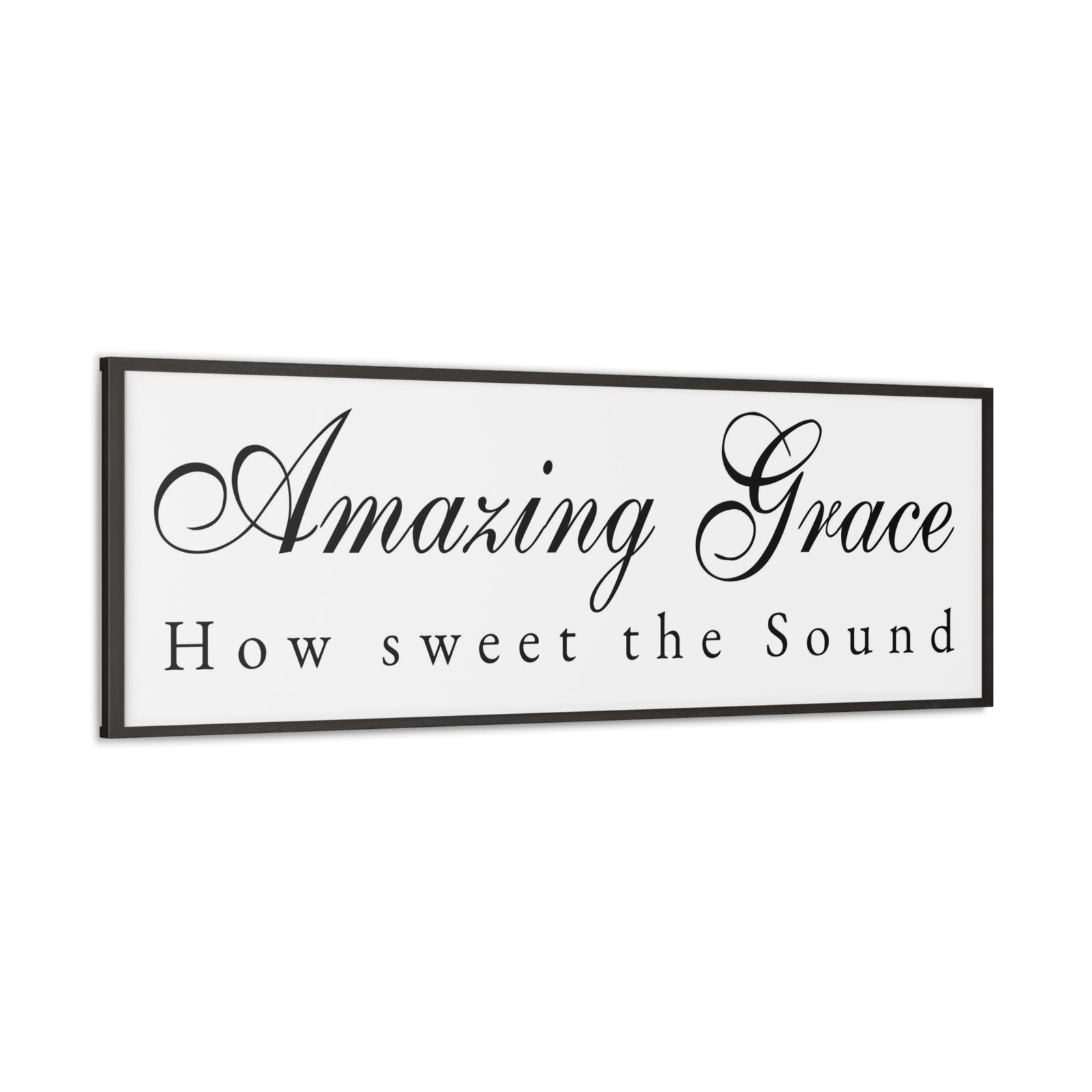 Scripture Walls Amazing Grace White Bible Verse Canvas Christian Wall Art Ready to Hang Unframed-Express Your Love Gifts