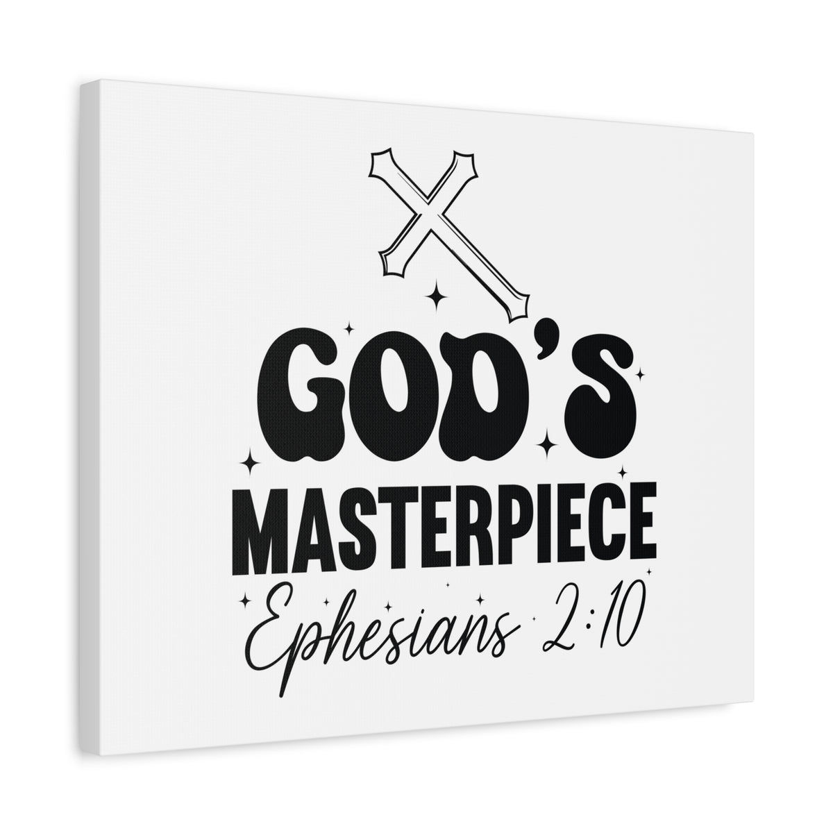 Scripture Walls Ephesians 2:10 You are God's Masterpiece Bible Verse Canvas Christian Wall Art Ready to Hang Unframed-Express Your Love Gifts