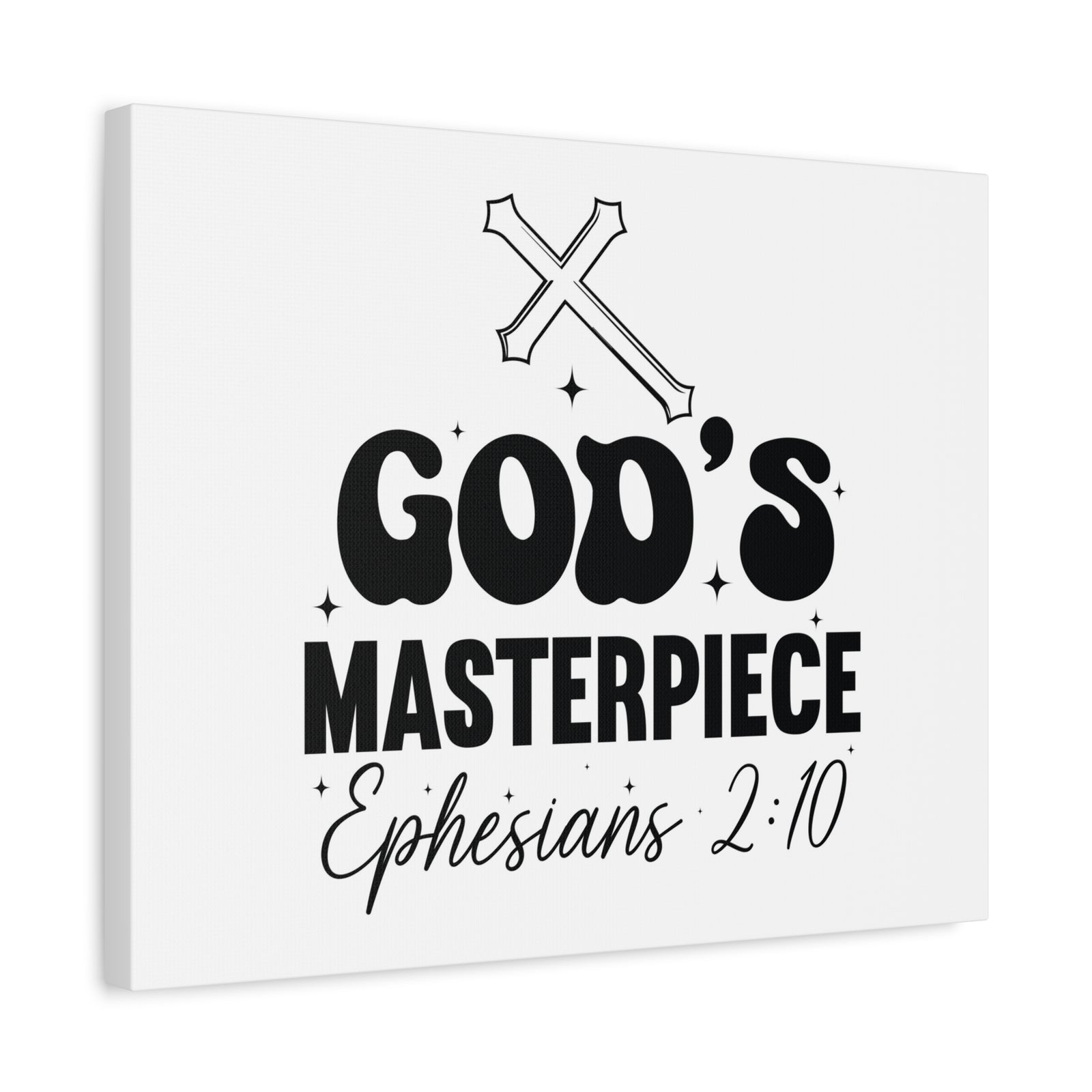 Scripture Walls Ephesians 2:10 You are God's Masterpiece Bible Verse Canvas Christian Wall Art Ready to Hang Unframed-Express Your Love Gifts
