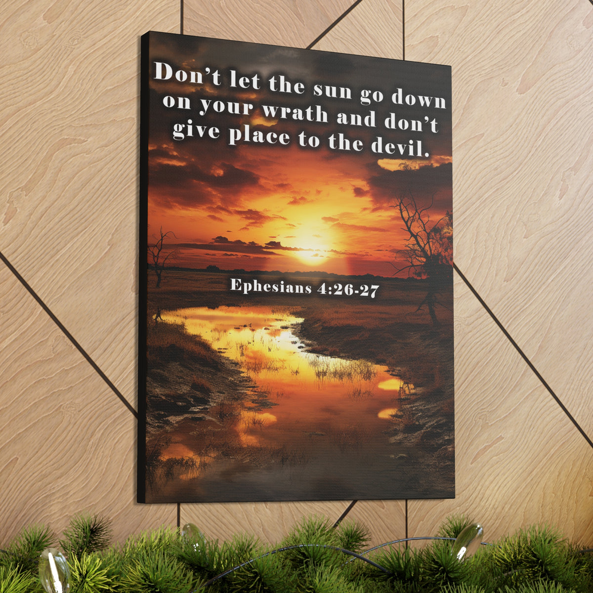 Scripture Walls Be Ye Angry Ephesians 4:26-27 Christian Wall Art Print Ready to Hang Unframed-Express Your Love Gifts