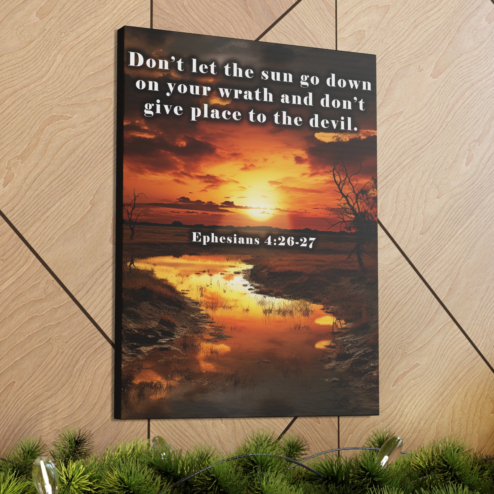 Scripture Walls Be Ye Angry Ephesians 4:26-27 Christian Wall Art Print Ready to Hang Unframed-Express Your Love Gifts