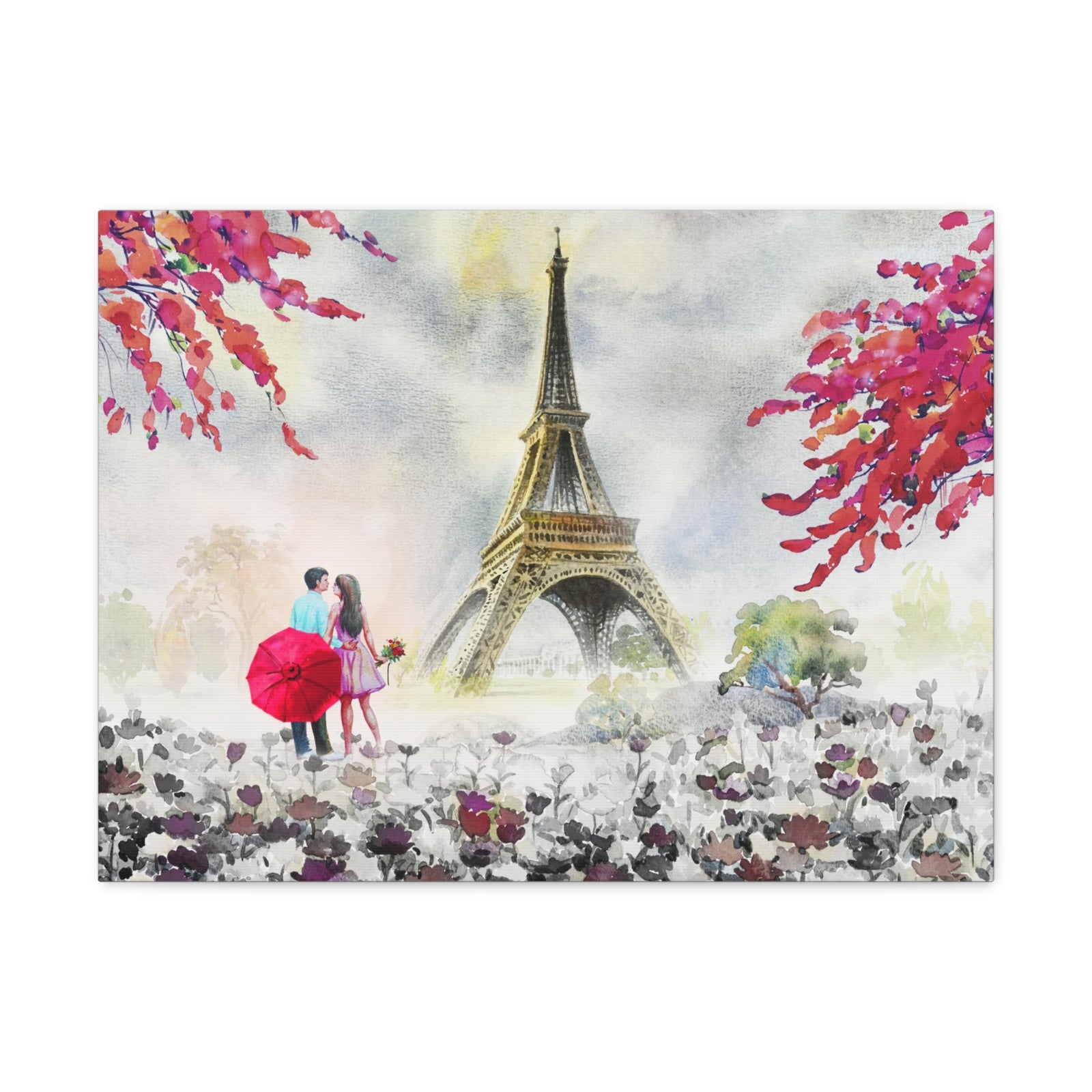 Paris European City Landscape France Canvas Artwork High-Quality Breathtaking French City for Home Decor Ready to Hang-Express Your Love Gifts