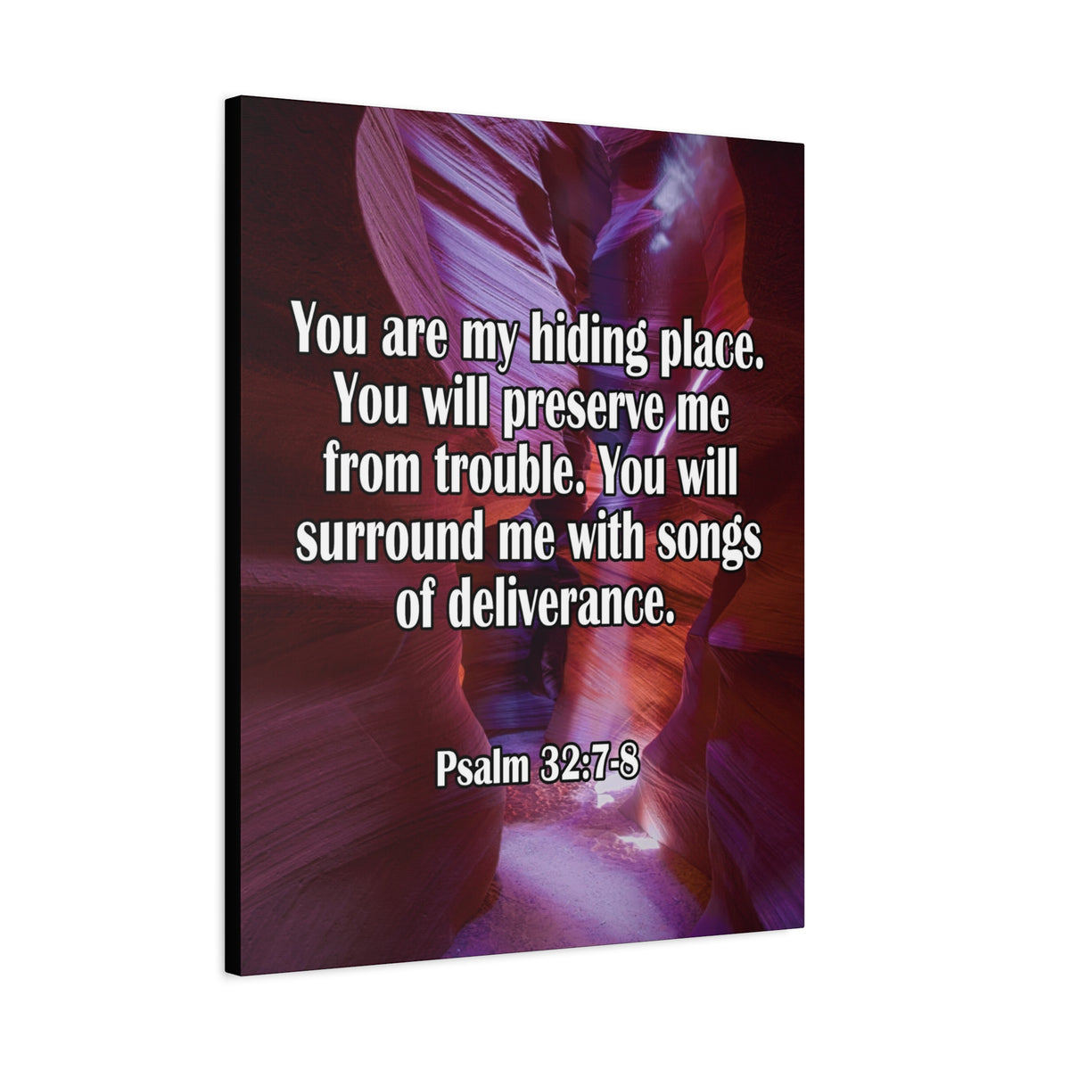 You Are My Hiding Place Psalm 32:7-8 Christian Dad Canvas-Express Your Love Gifts