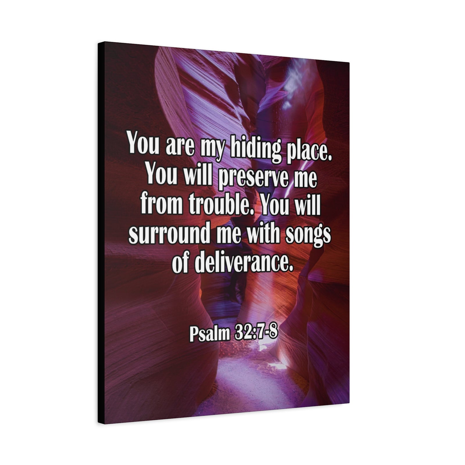 You Are My Hiding Place Psalm 32:7-8 Christian Dad Canvas-Express Your Love Gifts
