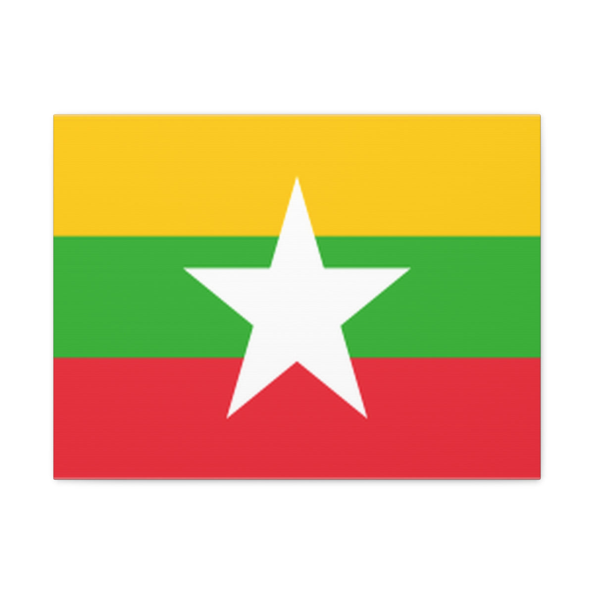 Myanmar Country Flag Canvas Vibrant Wall Art Unframed Home Decor-Express Your Love Gifts