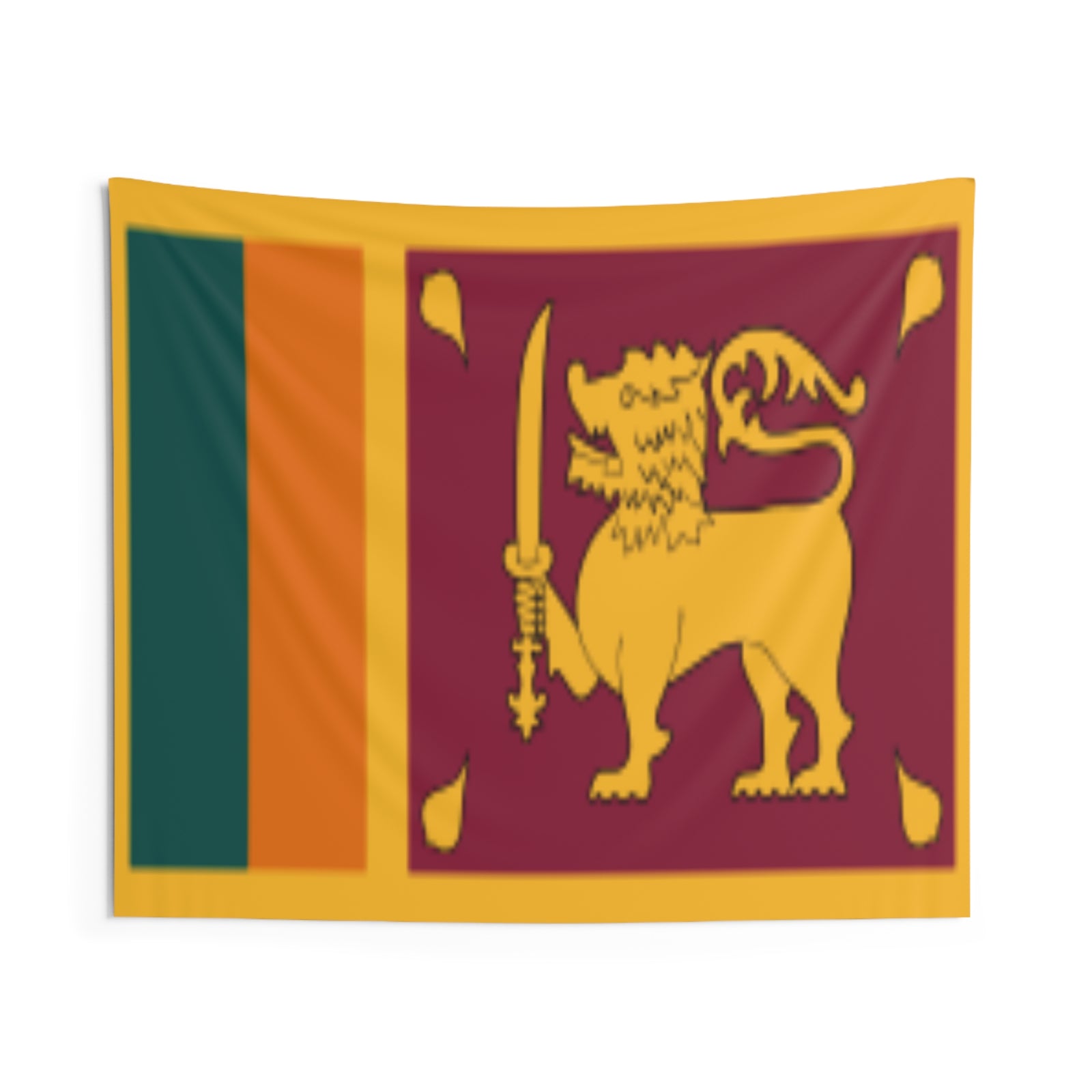 Sri Lanka Country Flag Wall Hanging Tapestry-Express Your Love Gifts