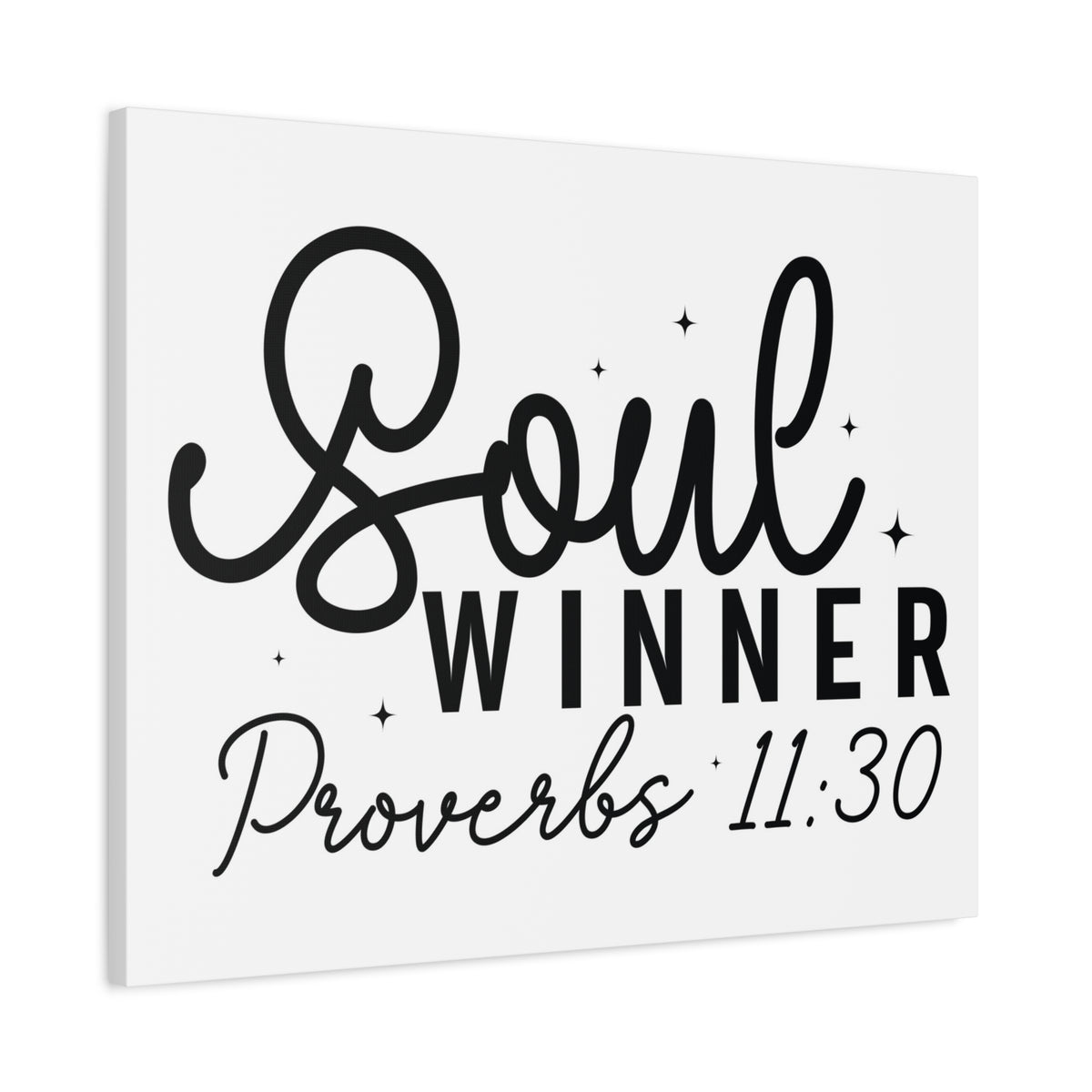 Scripture Walls Proverbs 11:30 Soul Winner Bible Verse Canvas Christian Wall Art Ready to Hang Unframed-Express Your Love Gifts