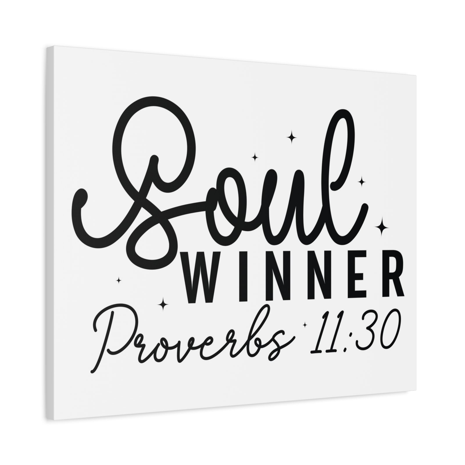 Scripture Walls Proverbs 11:30 Soul Winner Bible Verse Canvas Christian Wall Art Ready to Hang Unframed-Express Your Love Gifts