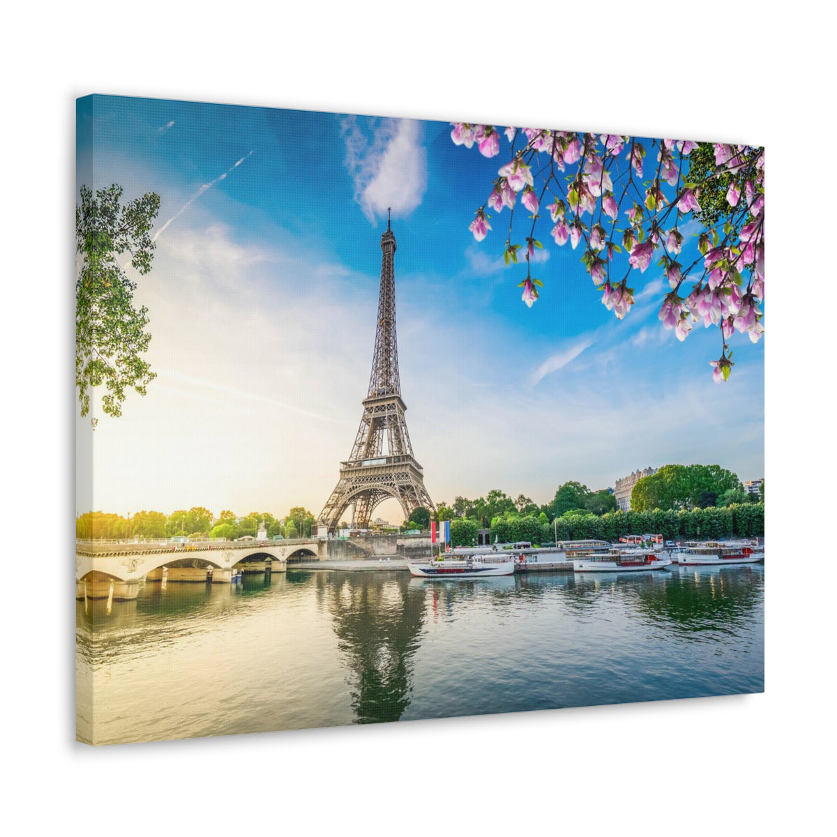 Fantastic View Eiffel Tower France Canvas Artwork High-Quality Breathtaking French City for Home Decor Ready to Hang-Express Your Love Gifts