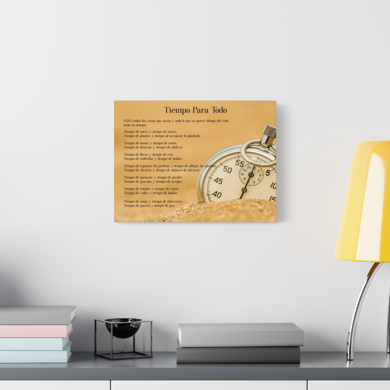 Scripture Walls Tiempo Para Todo Eclesiastés 3:5 Cuadros Cristianos Para Pared En Español, Christian Wall Decor In Spanish, Arte de Jesucristo,-Express Your Love Gifts