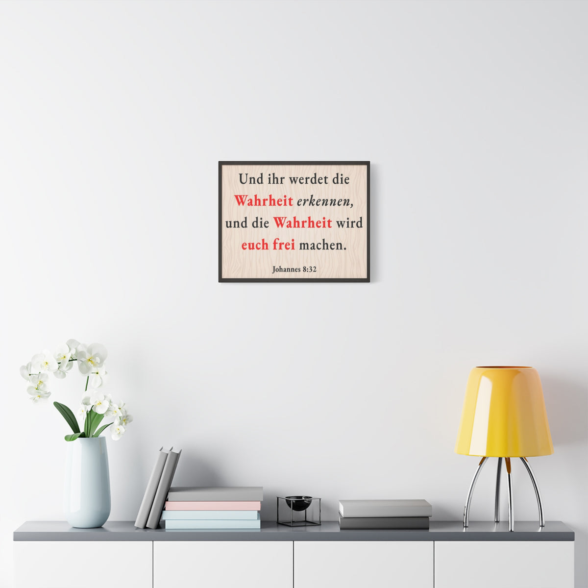 Scripture Walls Johannes 8:32 John 8:32 Truth Will Set You Free Bible Verse Canvas Christian Wall Art Ready to Hang Unframed-Express Your Love Gifts
