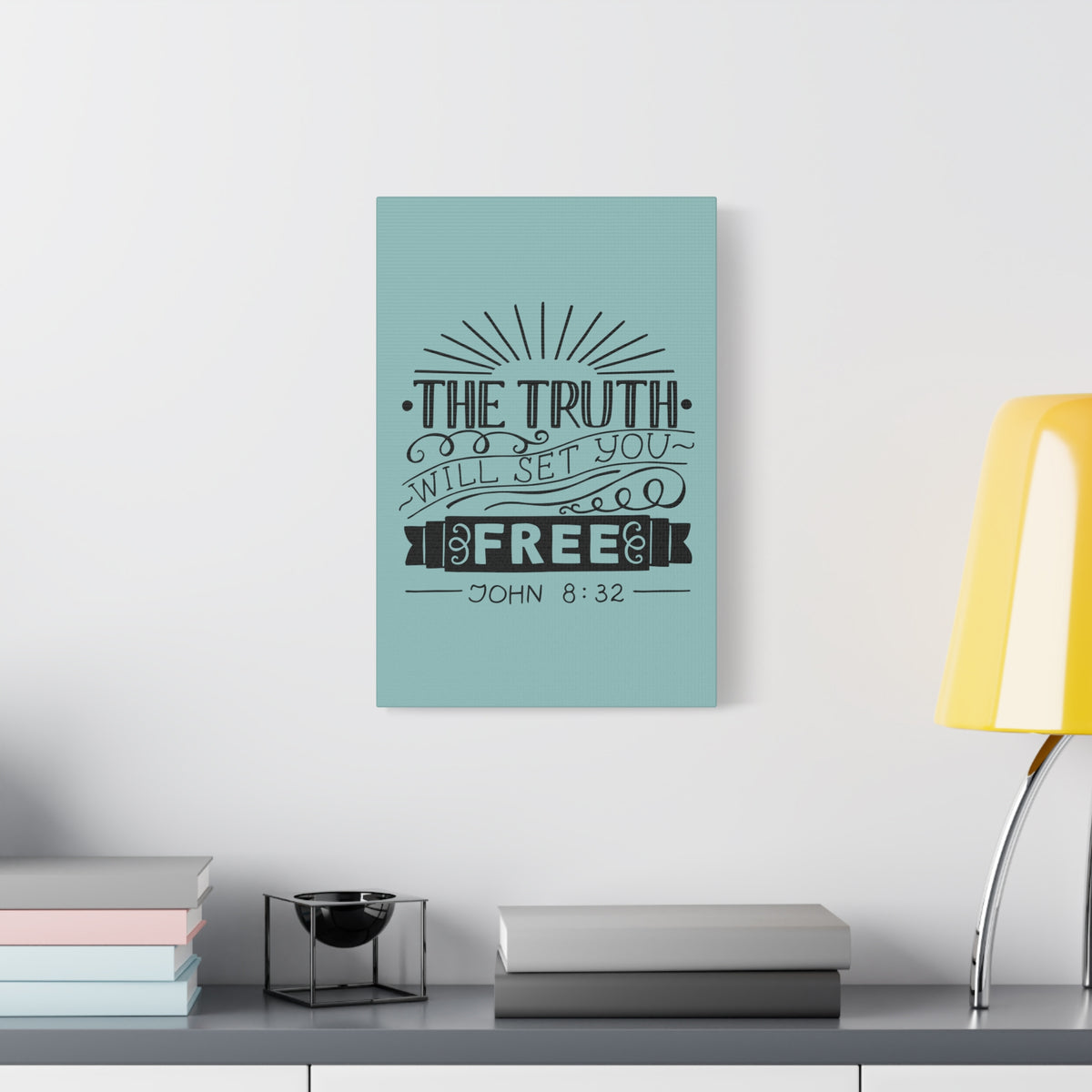 Scripture Walls The Truth Will Set You Free John 8:32 Christian Wall Art Bible Verse Print Ready To Hang-Express Your Love Gifts