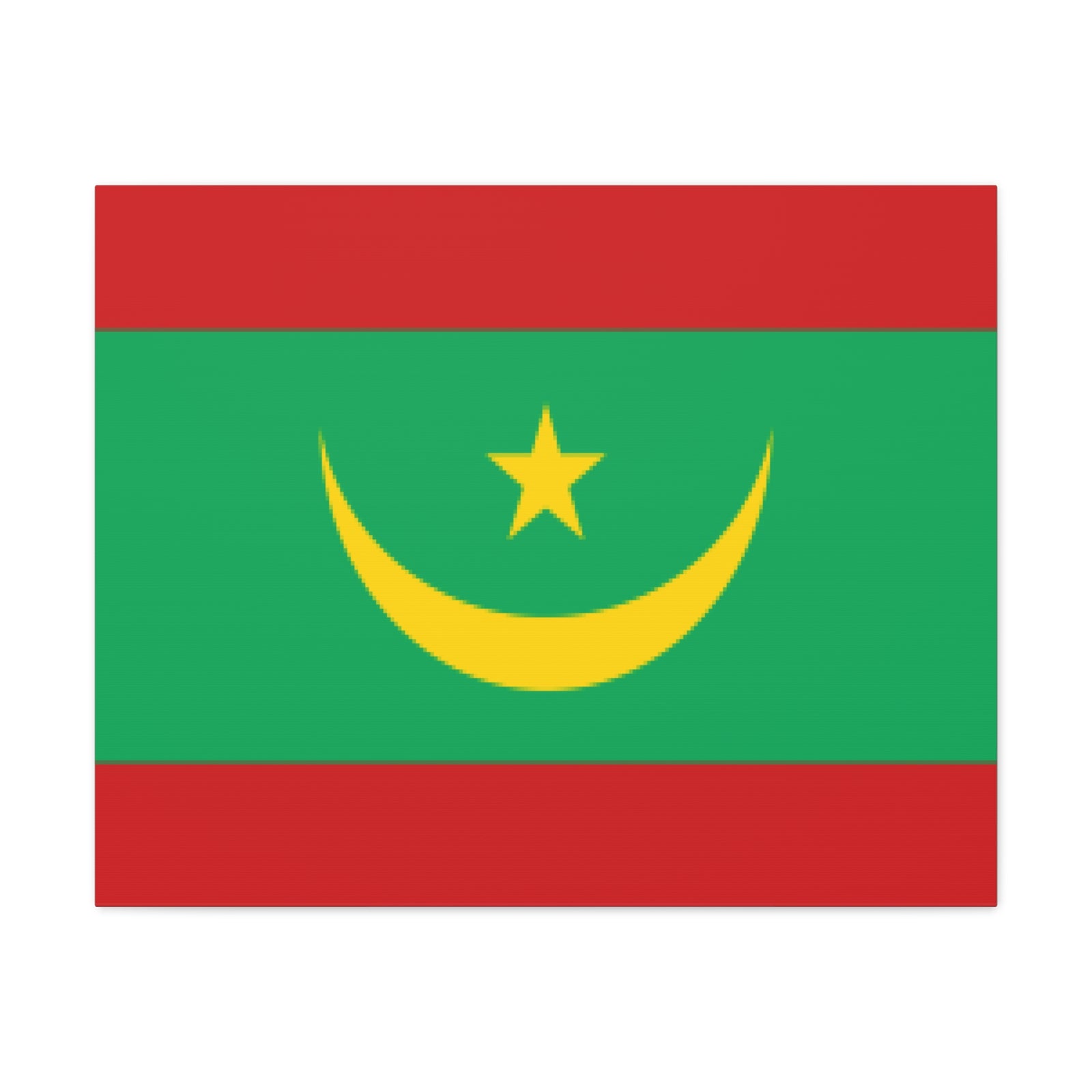 Mauritania Country Flag Canvas Vibrant Wall Art Unframed Home Decor-Express Your Love Gifts