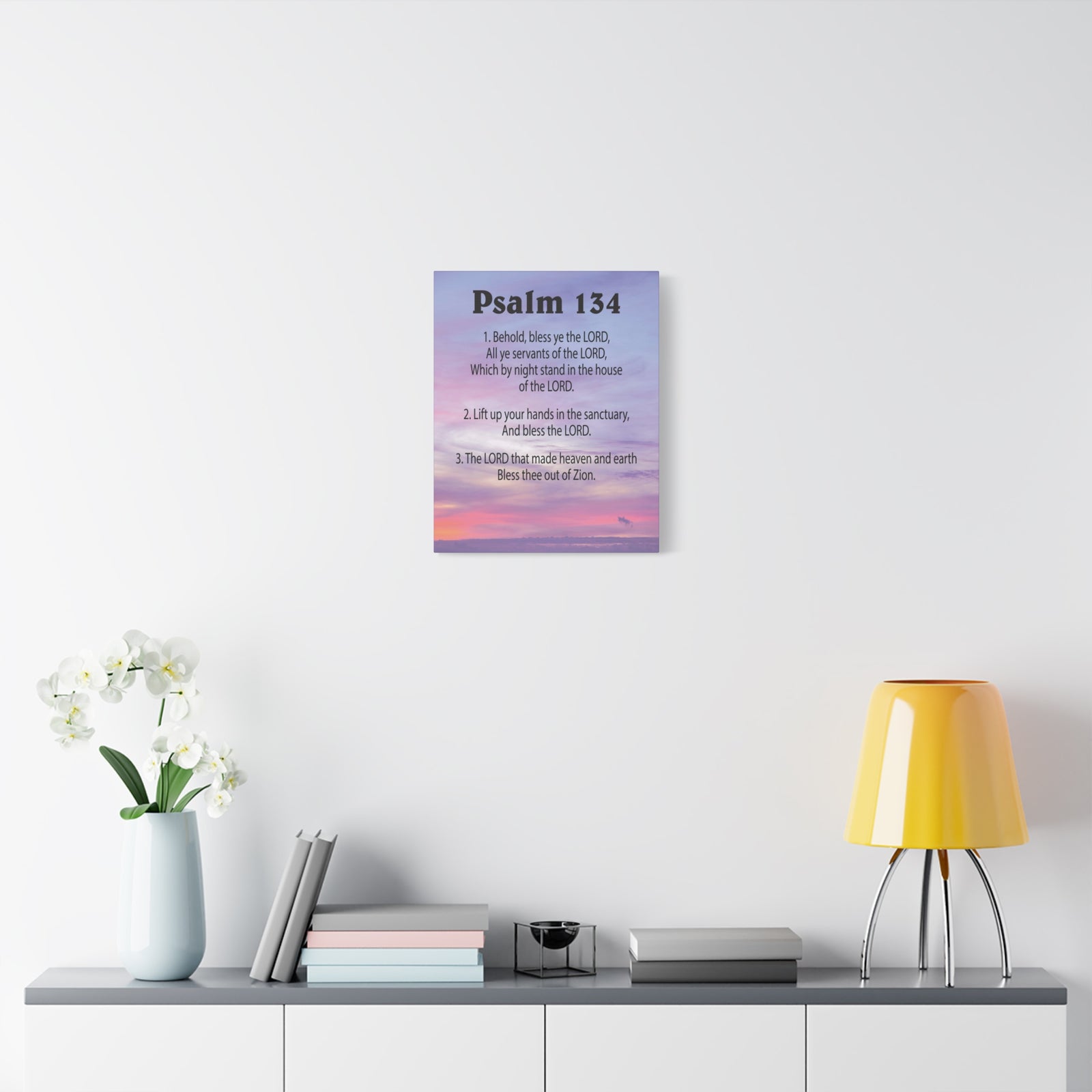 Scripture Walls House of The Lord Psalm 134:3 Bible Verse Canvas Christian Wall Art Ready to Hang-Express Your Love Gifts