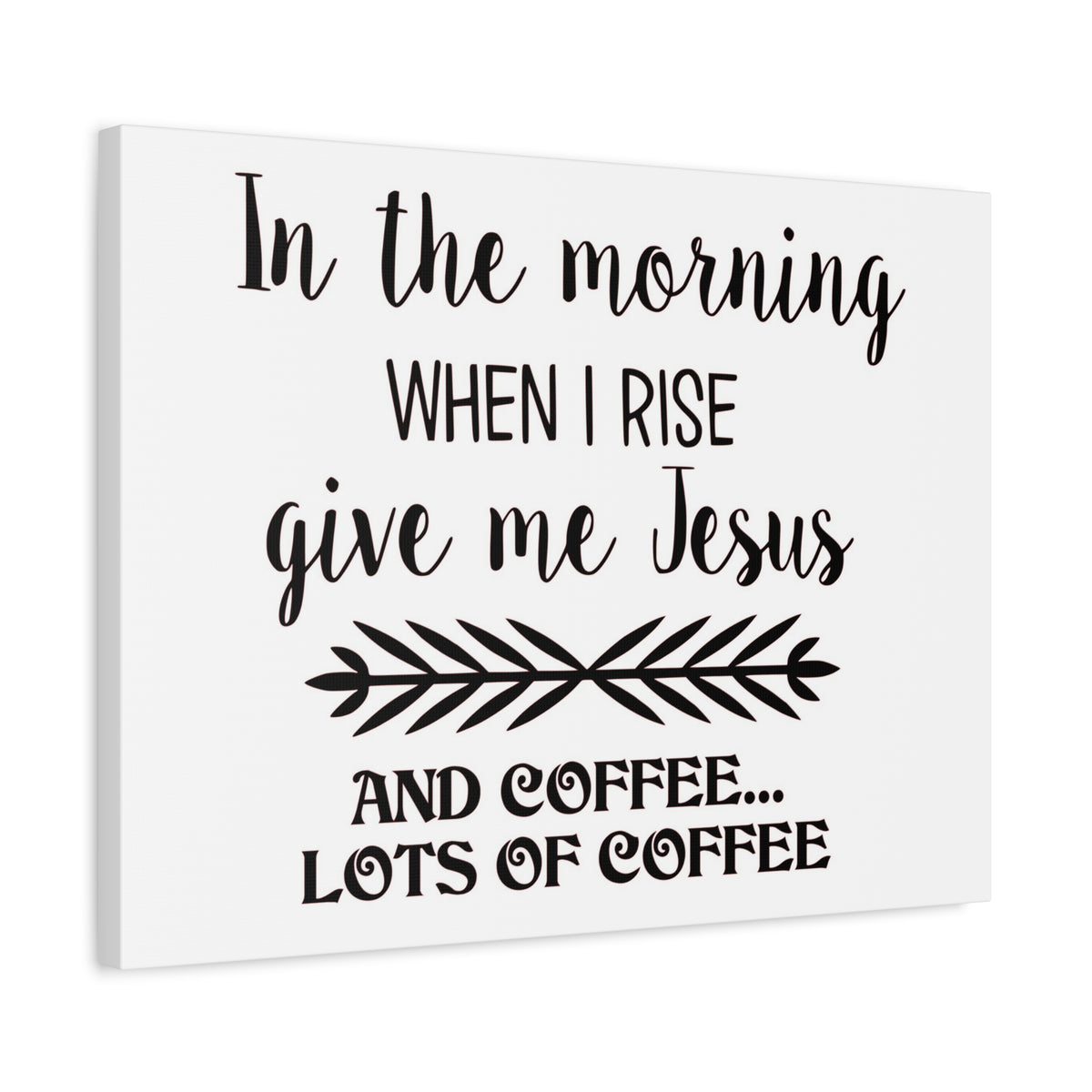 Scripture Canvas In The Morning When I Rise Psalm 59:6 Christian Wall Art Print Ready to Hang-Express Your Love Gifts