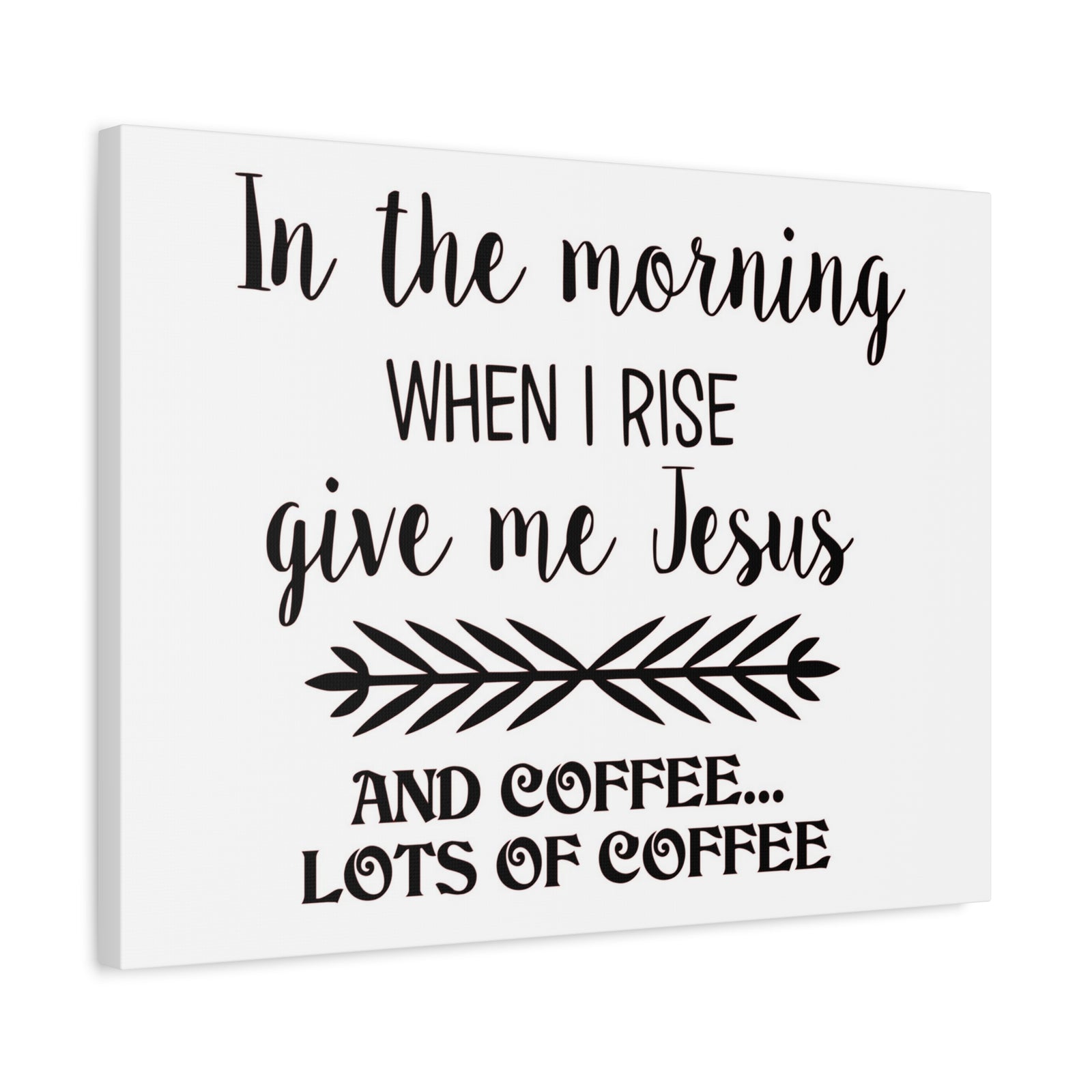 Scripture Canvas In The Morning When I Rise Psalm 59:6 Christian Wall Art Print Ready to Hang-Express Your Love Gifts