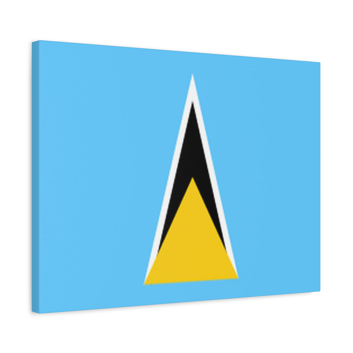 Saint Lucia Country Flag Canvas Vibrant Wall Art Unframed Home Decor-Express Your Love Gifts