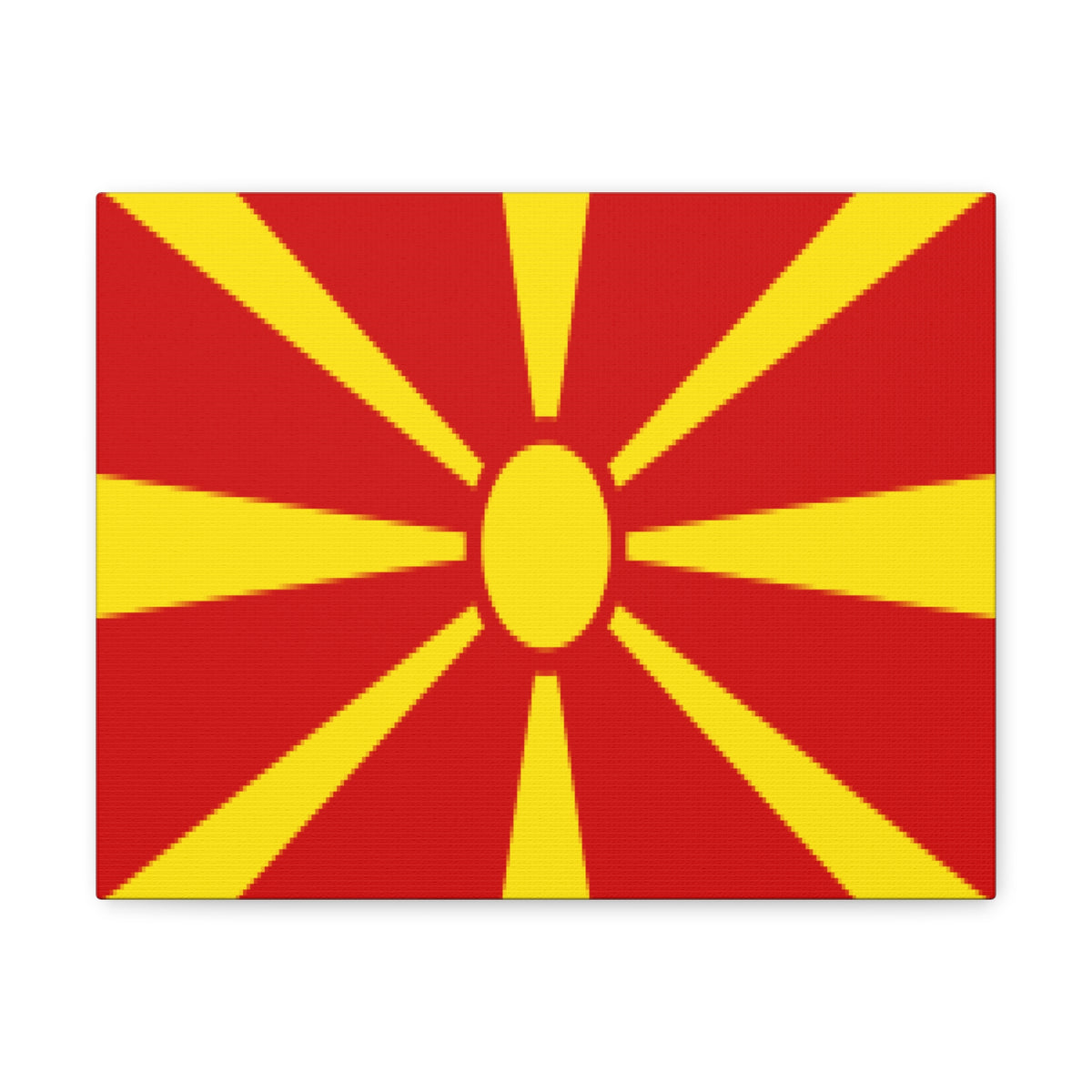 North Macedonia Country Flag Canvas Vibrant Wall Art Unframed Home Decor-Express Your Love Gifts