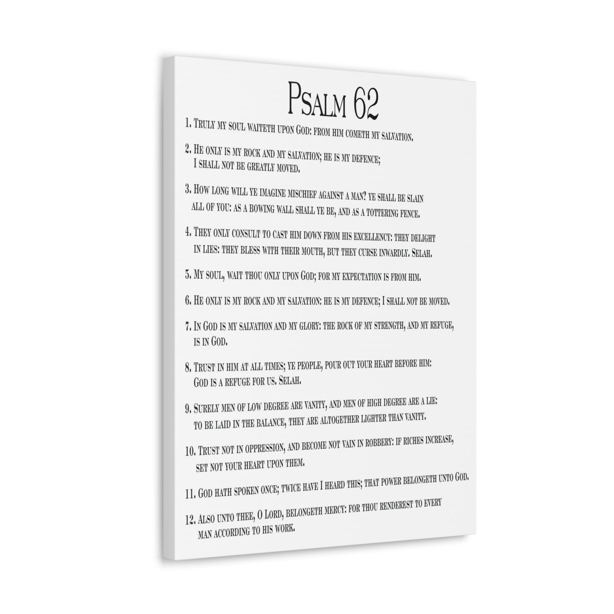 Scripture Walls Faith in God Alone Psalm 62:8 Christian Wall Art Print Ready to Hang-Express Your Love Gifts