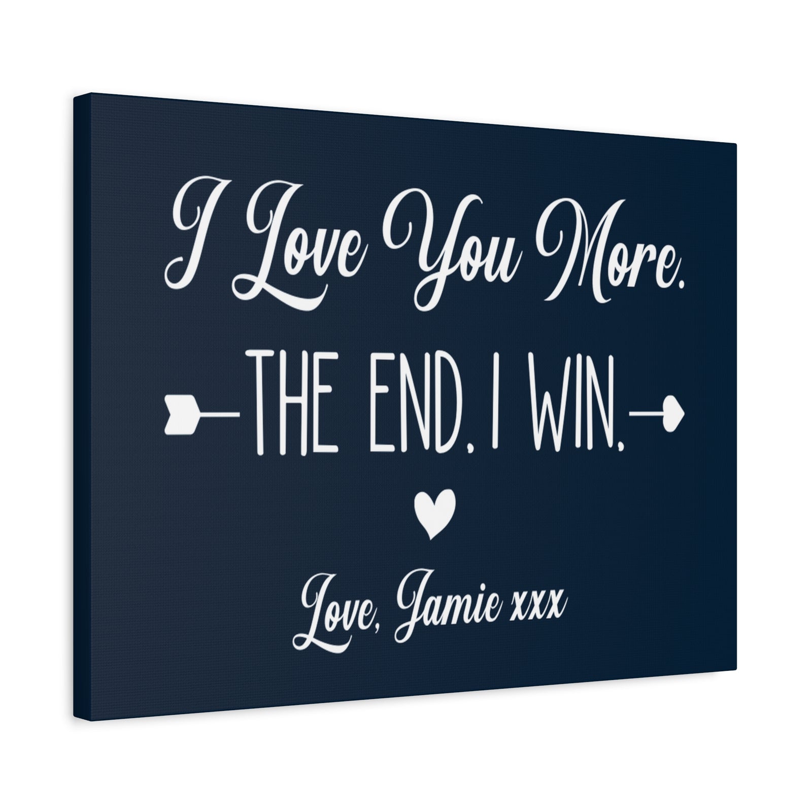 Love You More Canvas Wall Art - Heartfelt Gift for Couples-Express Your Love Gifts