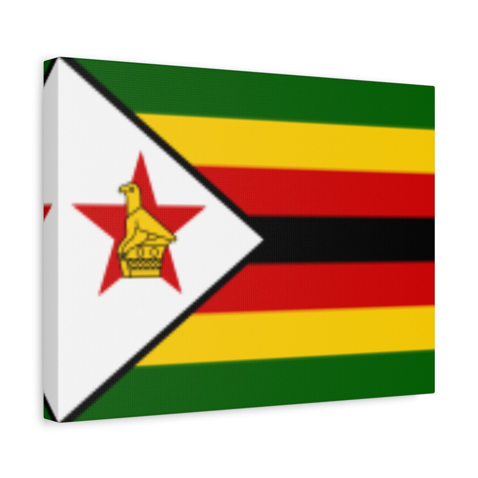 Zimbabwe Country Flag Canvas Vibrant Wall Art Unframed Home Decor-Express Your Love Gifts