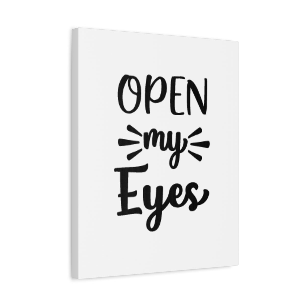 Scripture Canvas Open My Eyes Psalm 119:18 Cursive Christian Wall Art Bible Verse Print Ready to Hang-Express Your Love Gifts
