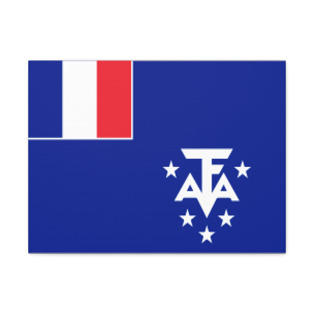 French Southern and Antarctic Lands Country Flag Canvas Vibrant Wall Art Unframed Home Decor-Express Your Love Gifts