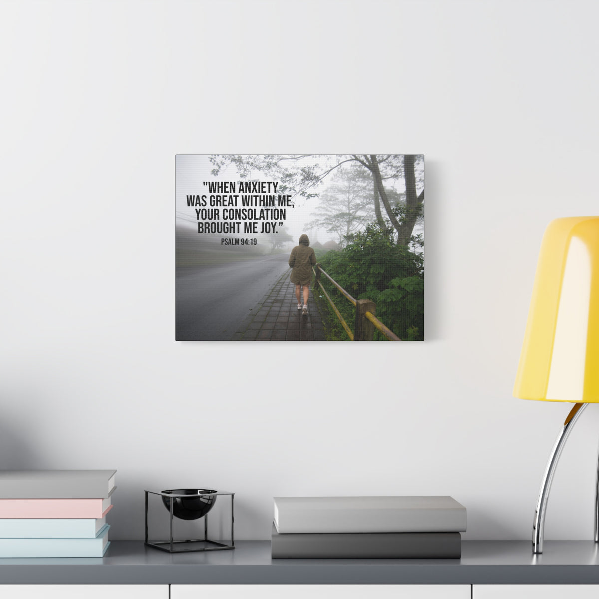 Scripture Walls Great Within Me Psalm 94:19 Bible Verse Canvas Christian Wall Art Ready to Hang-Express Your Love Gifts