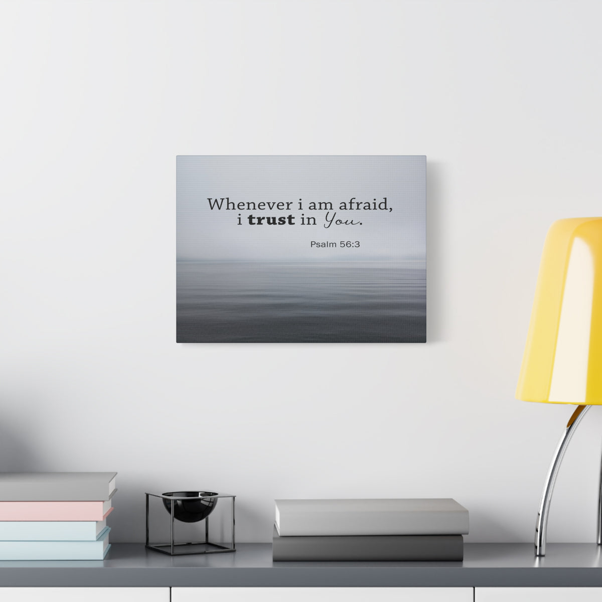 Scripture Walls I Trust In You Psalm 56:3 Bible Verse Canvas Christian Wall Art Ready to Hang-Express Your Love Gifts