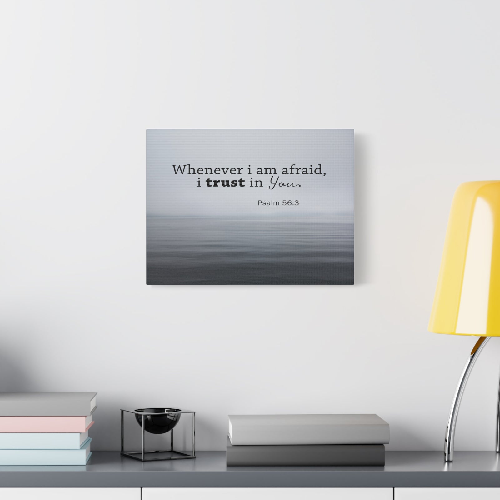 Scripture Walls I Trust In You Psalm 56:3 Bible Verse Canvas Christian Wall Art Ready to Hang-Express Your Love Gifts