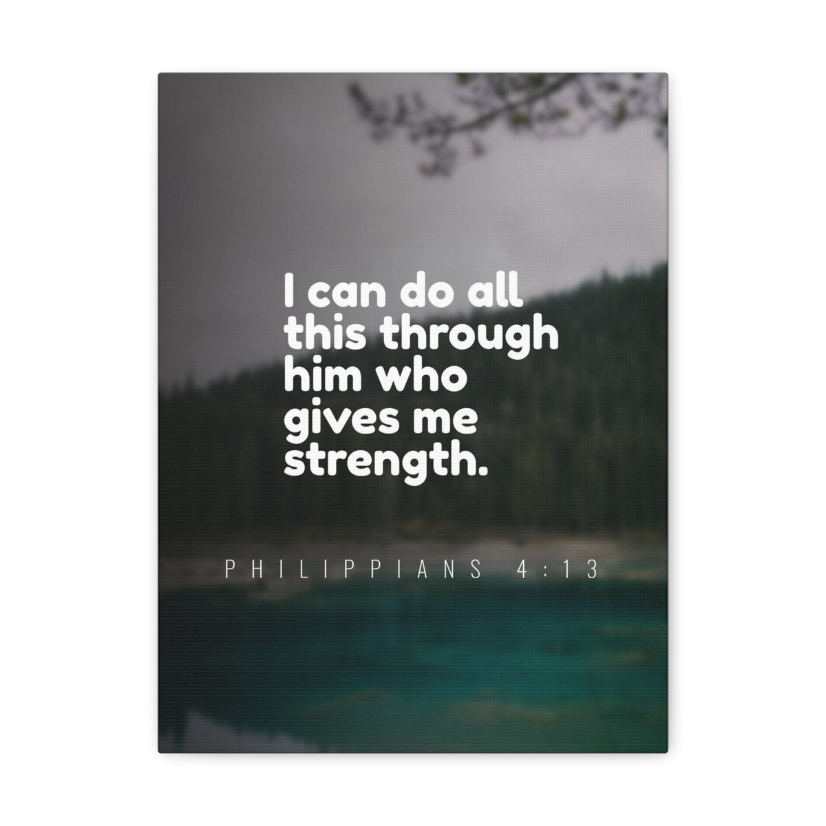 Scripture Canvas Do All This Philippians 4:13 Christian Wall Art Bible Verse Print Ready to Hang-Express Your Love Gifts