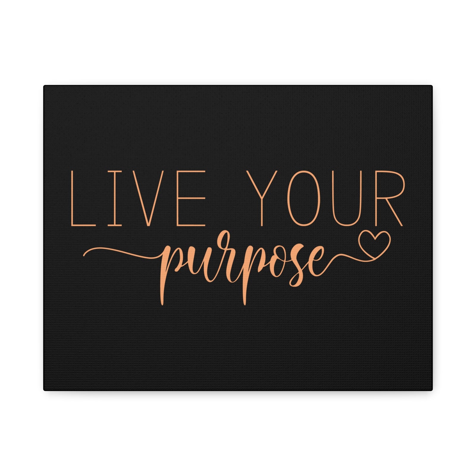 Scripture Canvas Live Your Purpose Psalm 57:2 Christian Wall Art Bible Verse Print Ready to Hang-Express Your Love Gifts