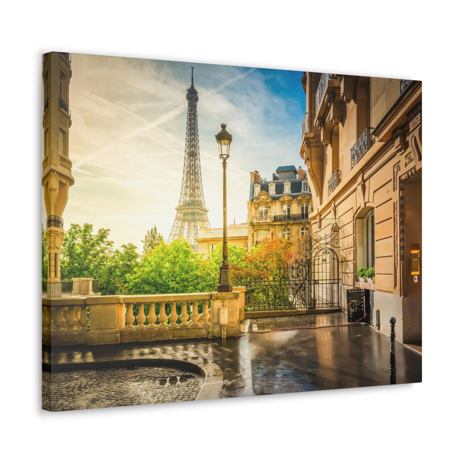 Paris Street View France Canvas Artwork High-Quality Breathtaking French City for Home Decor Ready to Hang-Express Your Love Gifts