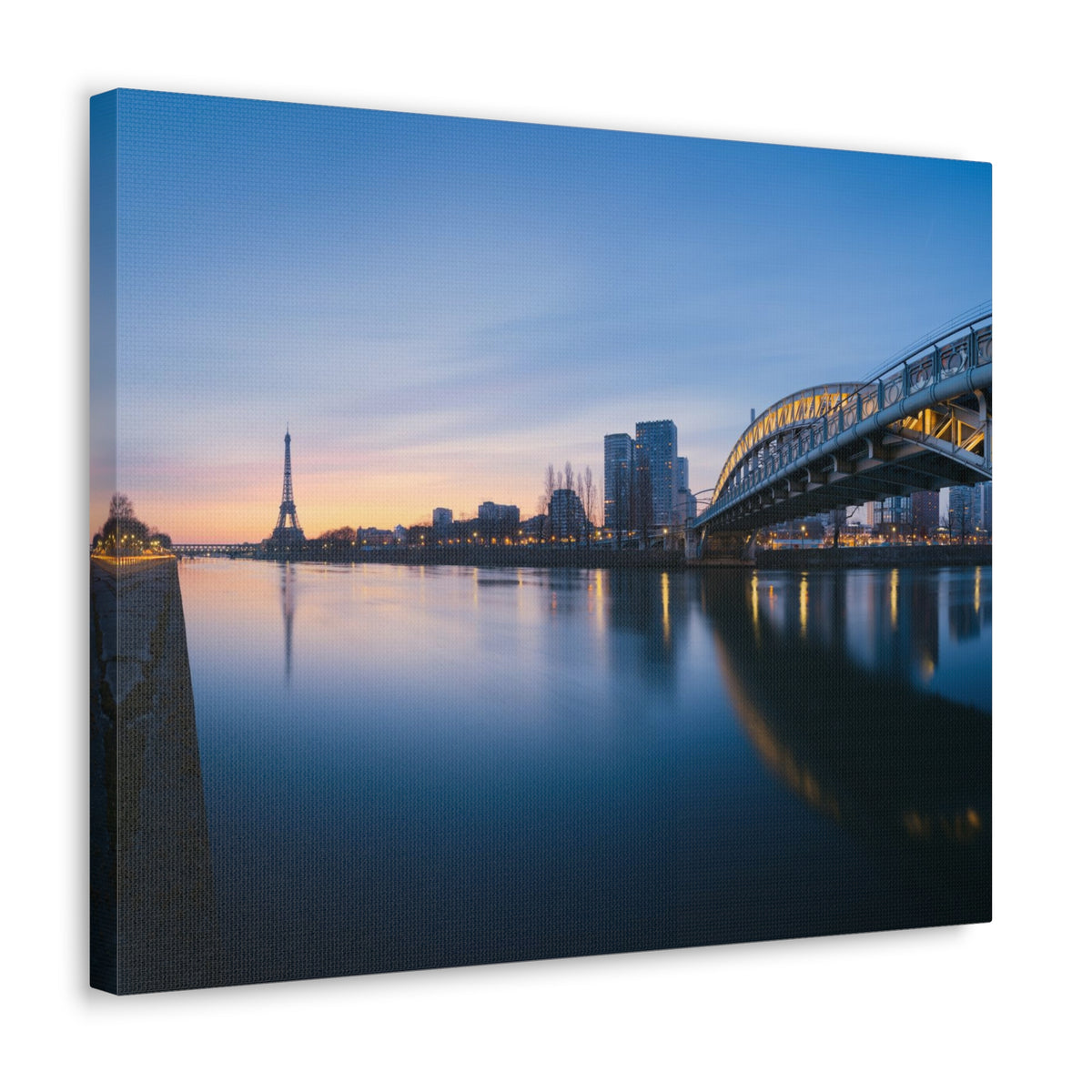 Paris Night Skyline Canvas Artwork High-Quality Breathtaking Stunning Cityscape for Home Decor Ready to Hang-Express Your Love Gifts