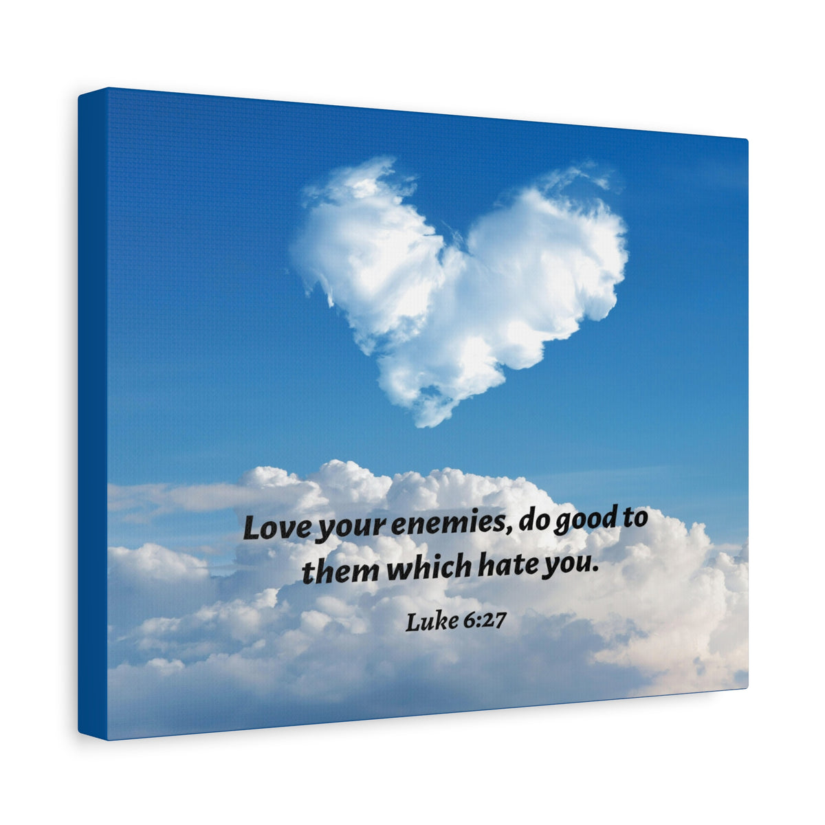 Scripture Walls Love Your Enemies Luke 6:27 Bible Verse Canvas Christian Wall Art Ready to Hang-Express Your Love Gifts