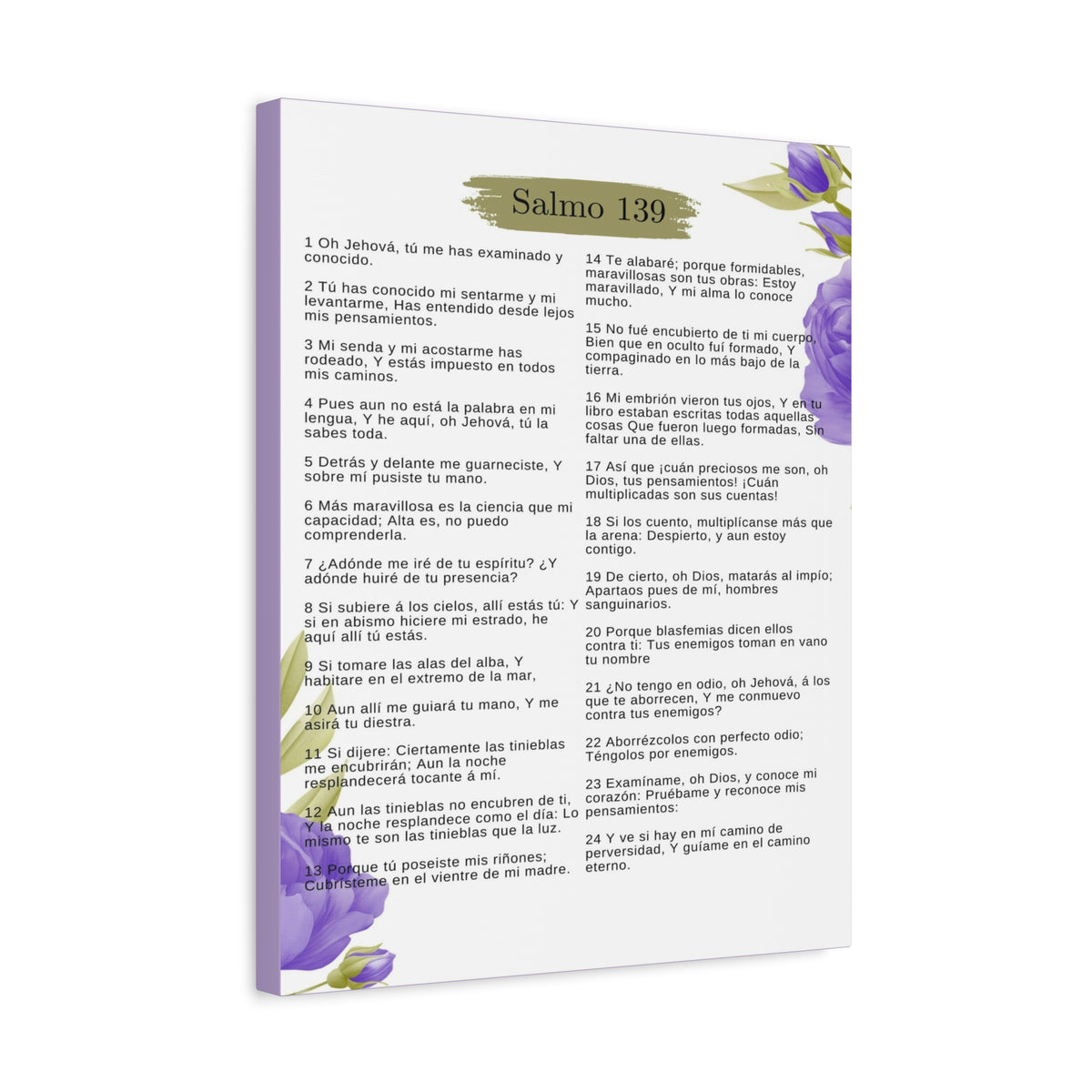 Salmo 139 Impresión De Arte Cristiano en la Pared Lista Para Colgar-Express Your Love Gifts