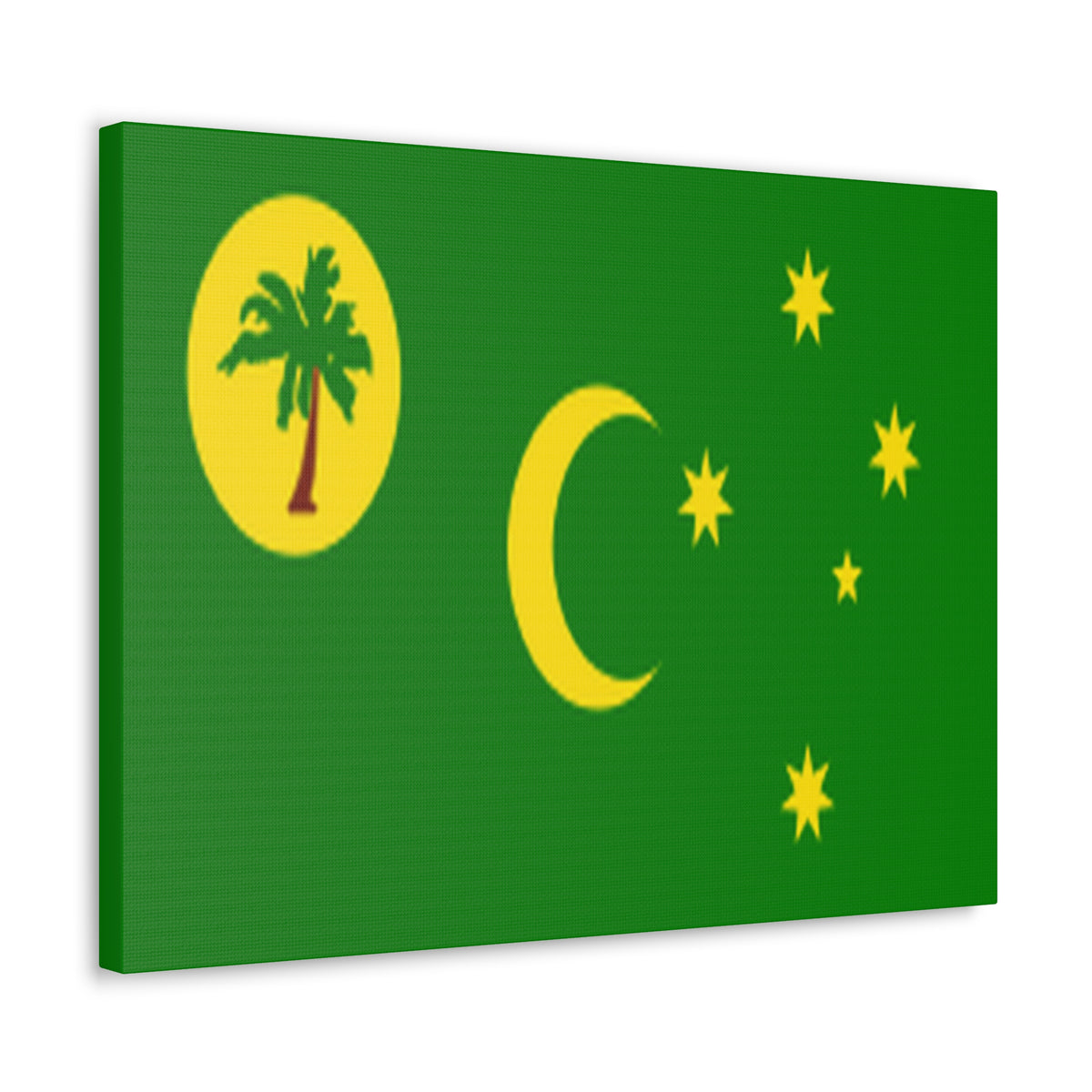 Cocos Islands Country Flag Canvas Vibrant Wall Art Unframed Home Decor-Express Your Love Gifts