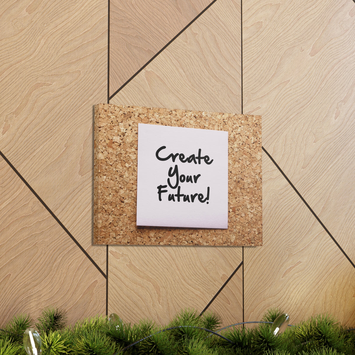 Inspirational Quote Canvas Create Your Future Motivational Print Ready to Hang Artwork-Express Your Love Gifts