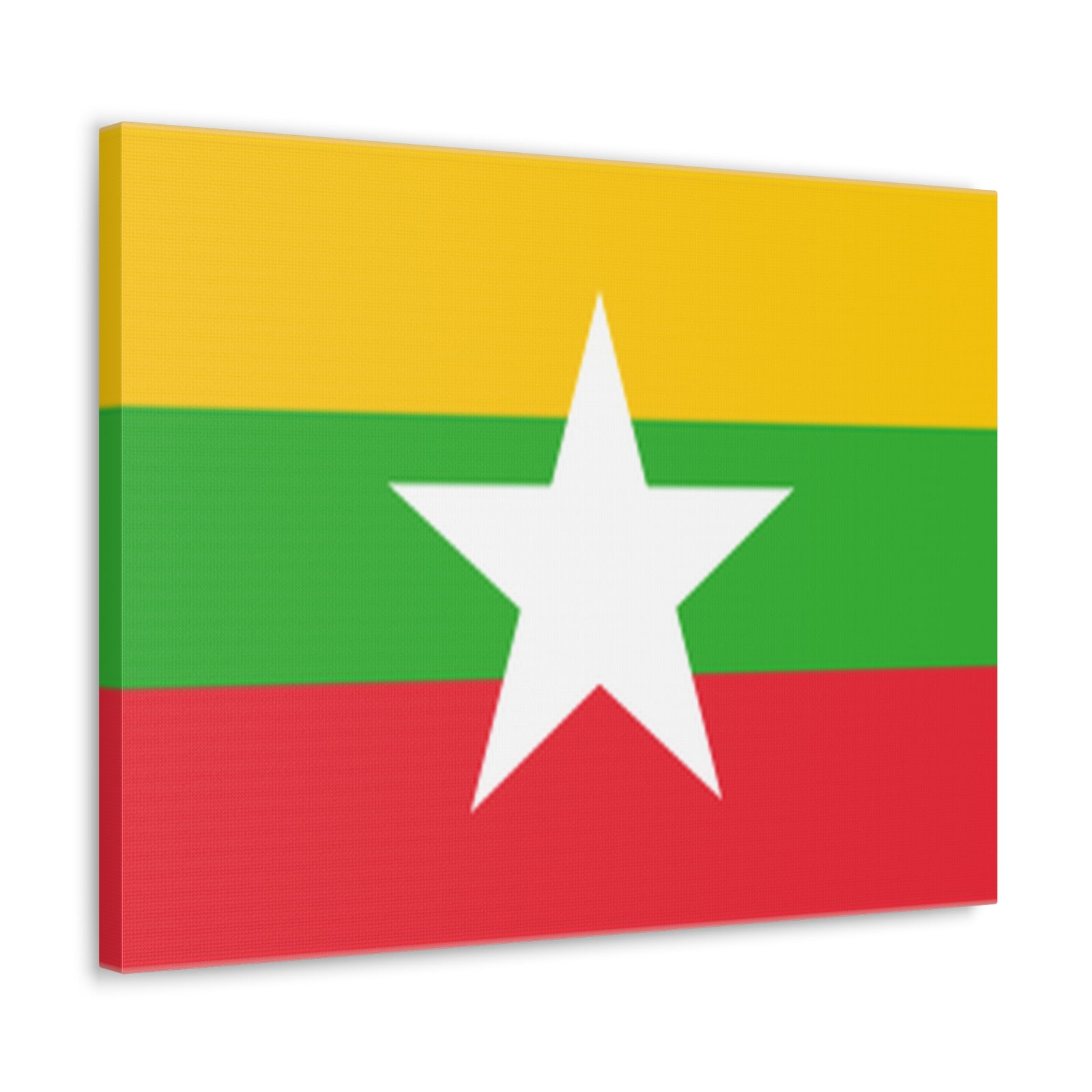 Myanmar Country Flag Canvas Vibrant Wall Art Unframed Home Decor-Express Your Love Gifts
