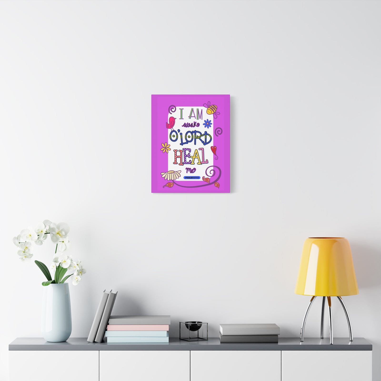 Scripture Walls Lord Heal Me Psalm 6:2 Bible Verse Canvas Christian Wall Art Ready to Hang-Express Your Love Gifts