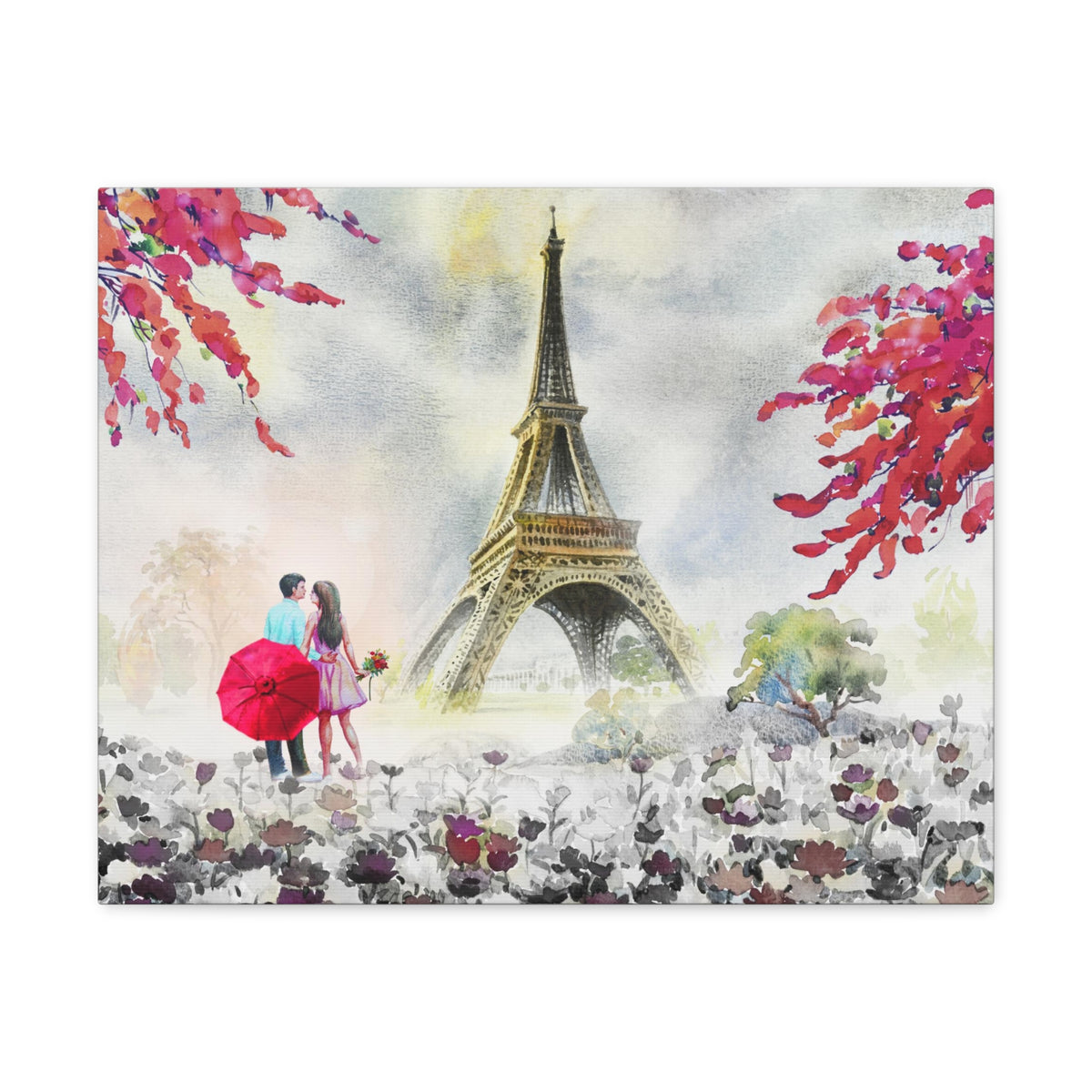 Paris European City Landscape France Canvas Artwork High-Quality Breathtaking French City for Home Decor Ready to Hang-Express Your Love Gifts