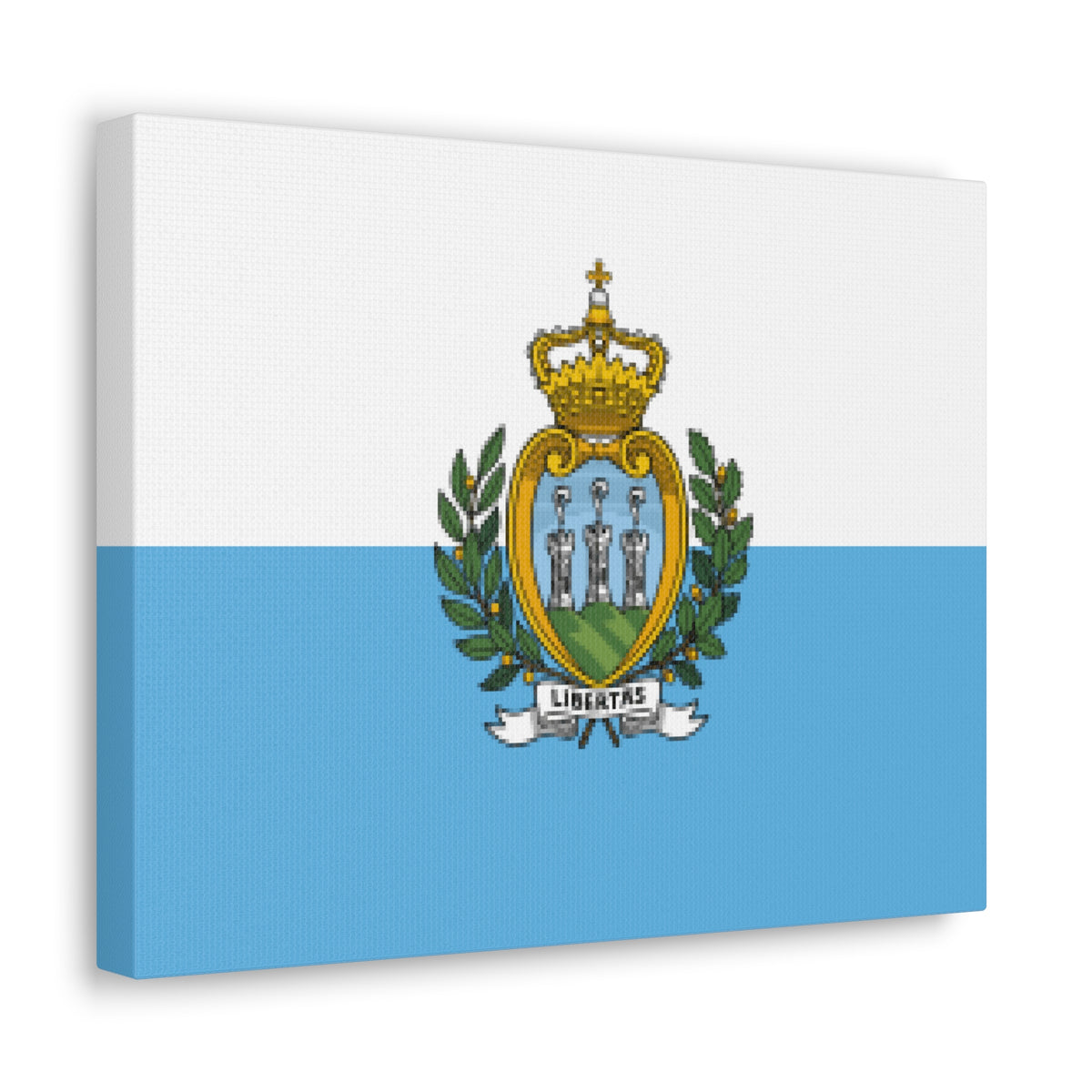 San Marino Country Flag Canvas Vibrant Wall Art Unframed Home Decor-Express Your Love Gifts