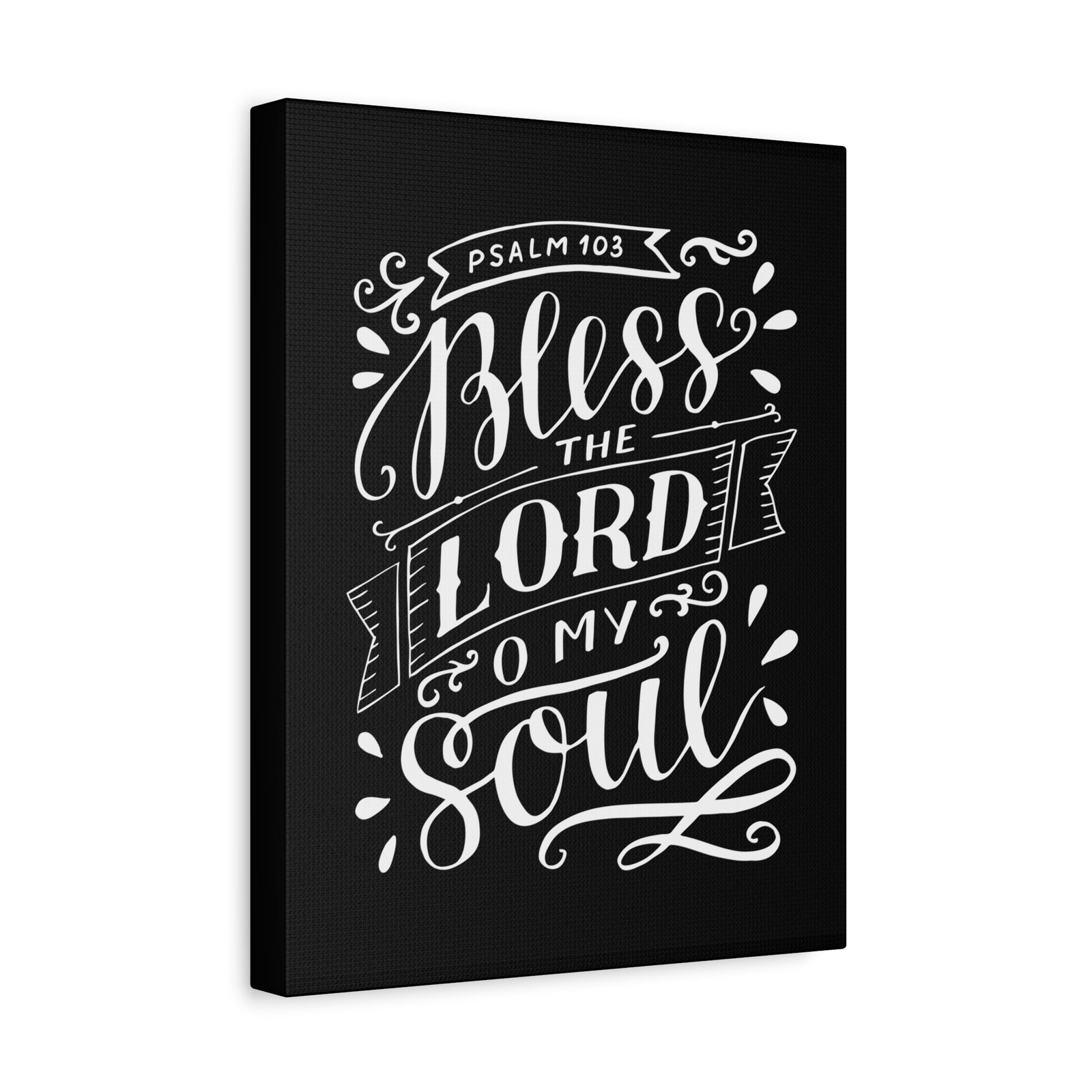 Scripture Canvas Bless The Lord Psalm 103 Christian Wall Art Bible Verse Print Ready To Hang-Express Your Love Gifts