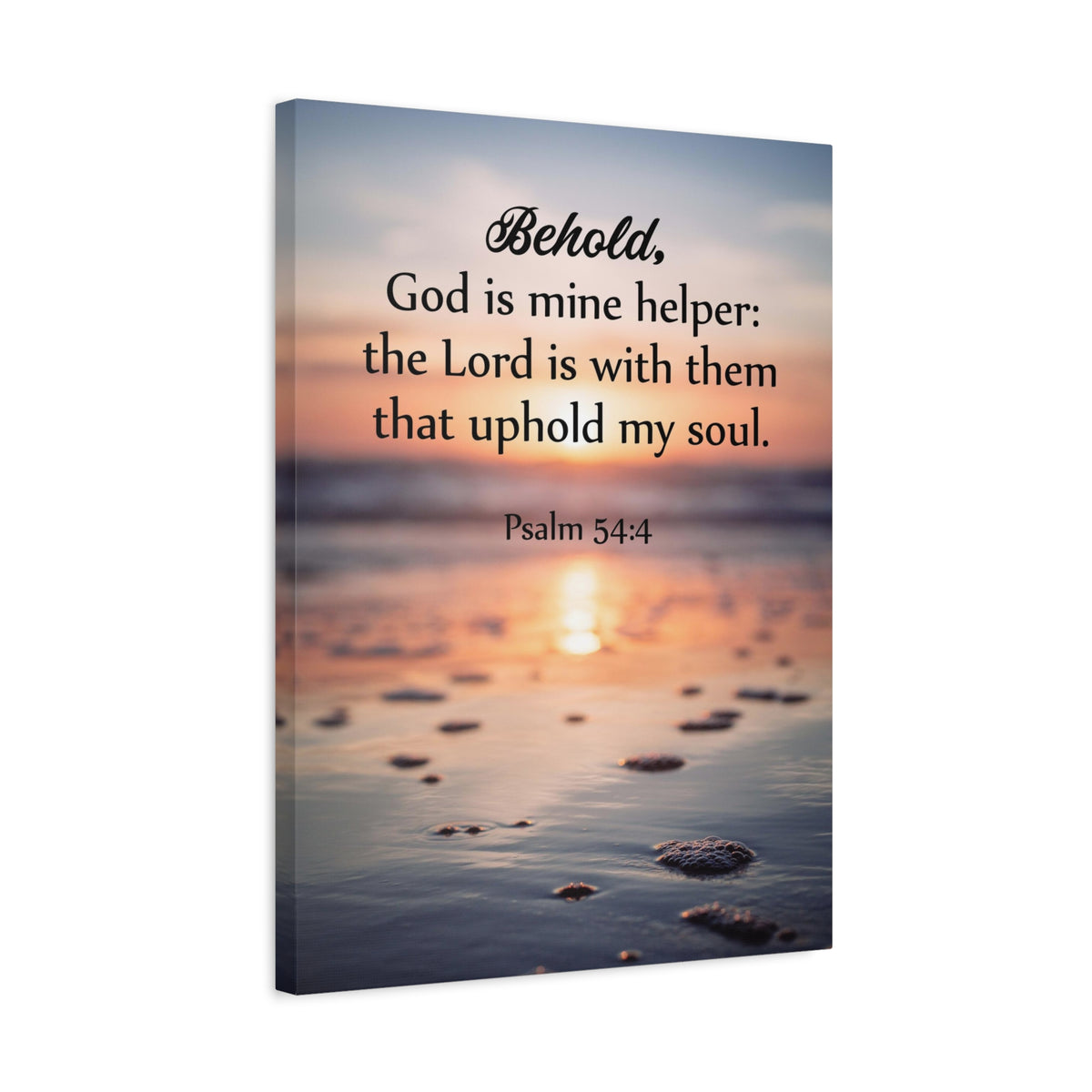 Scripture Canvas Uphold My Soul Psalm 54:4 Christian Wall Art Bible Verse Print Ready to Hang-Express Your Love Gifts