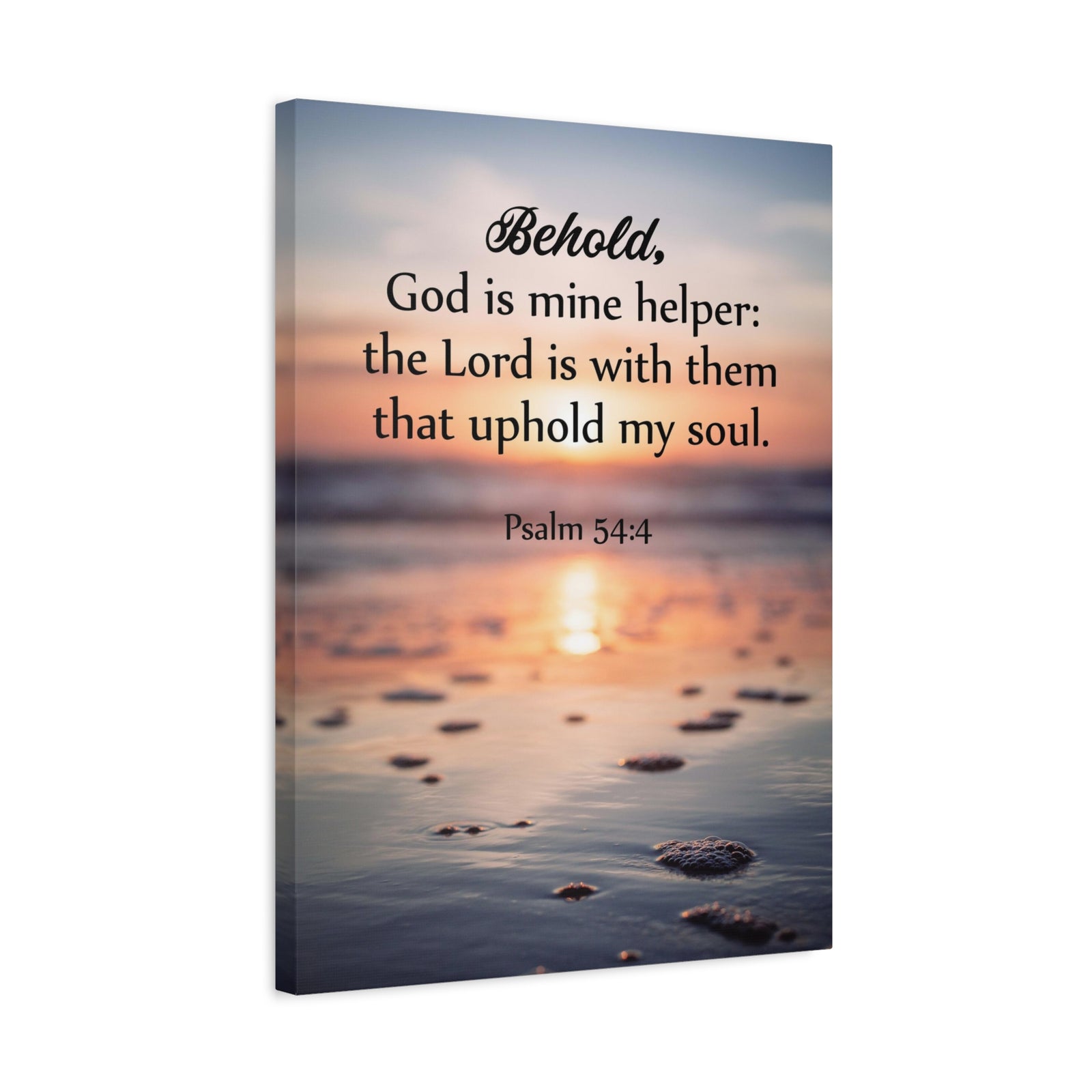 Scripture Canvas Uphold My Soul Psalm 54:4 Christian Wall Art Bible Verse Print Ready to Hang-Express Your Love Gifts