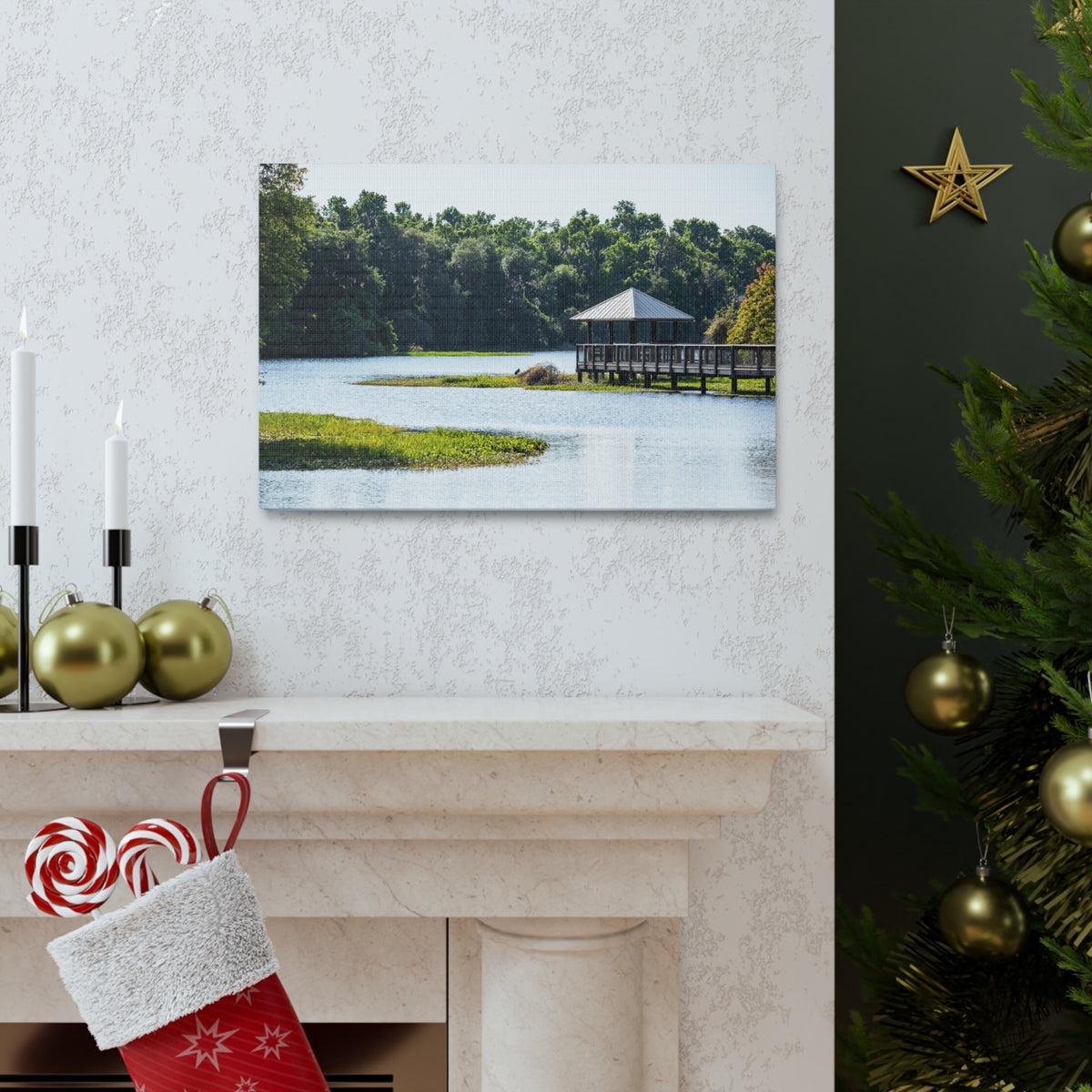 Prairie Lakes Park Canvas Wall Art for Home Decor Ready-to-Hang-Express Your Love Gifts