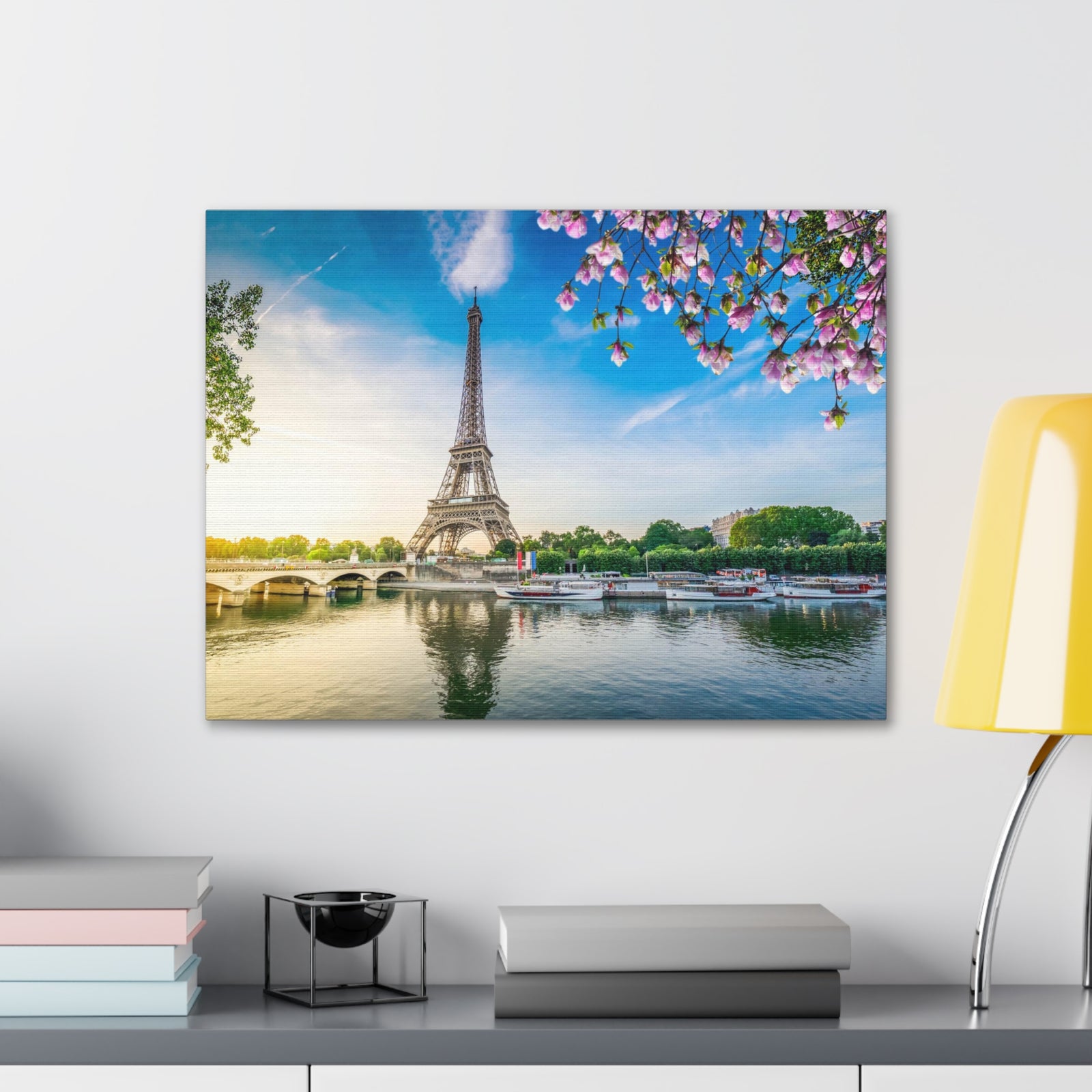 Fantastic View Eiffel Tower France Canvas Artwork High-Quality Breathtaking French City for Home Decor Ready to Hang-Express Your Love Gifts